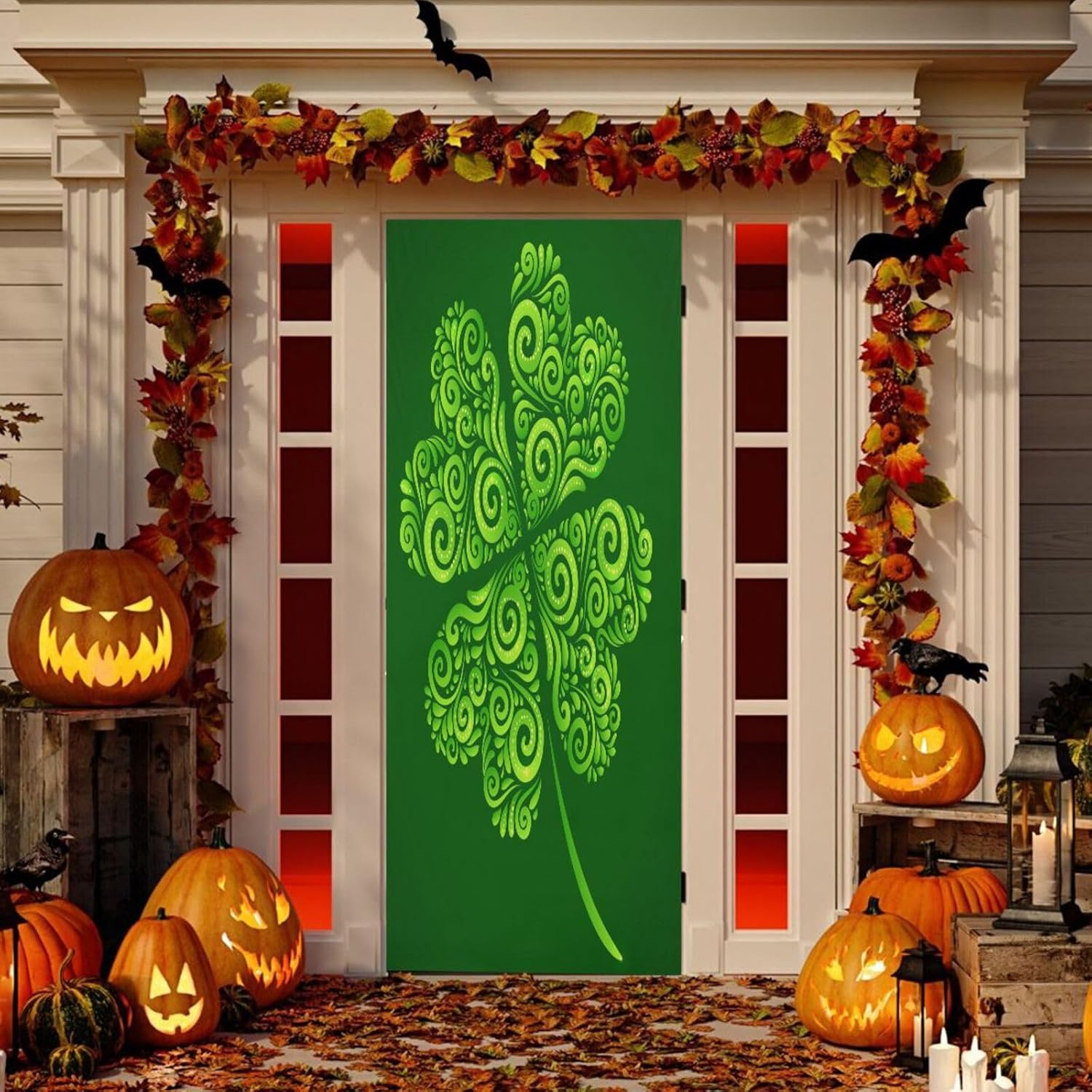 Susiyo Lucky Clover Door Decoration 32x79 in