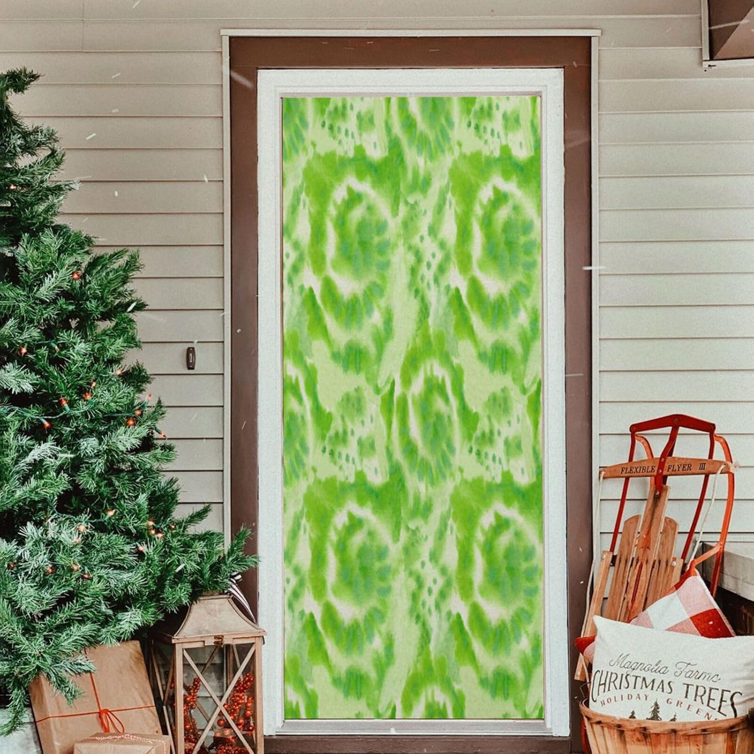 Susiyo Green Color Dye Halloween Door Cover
