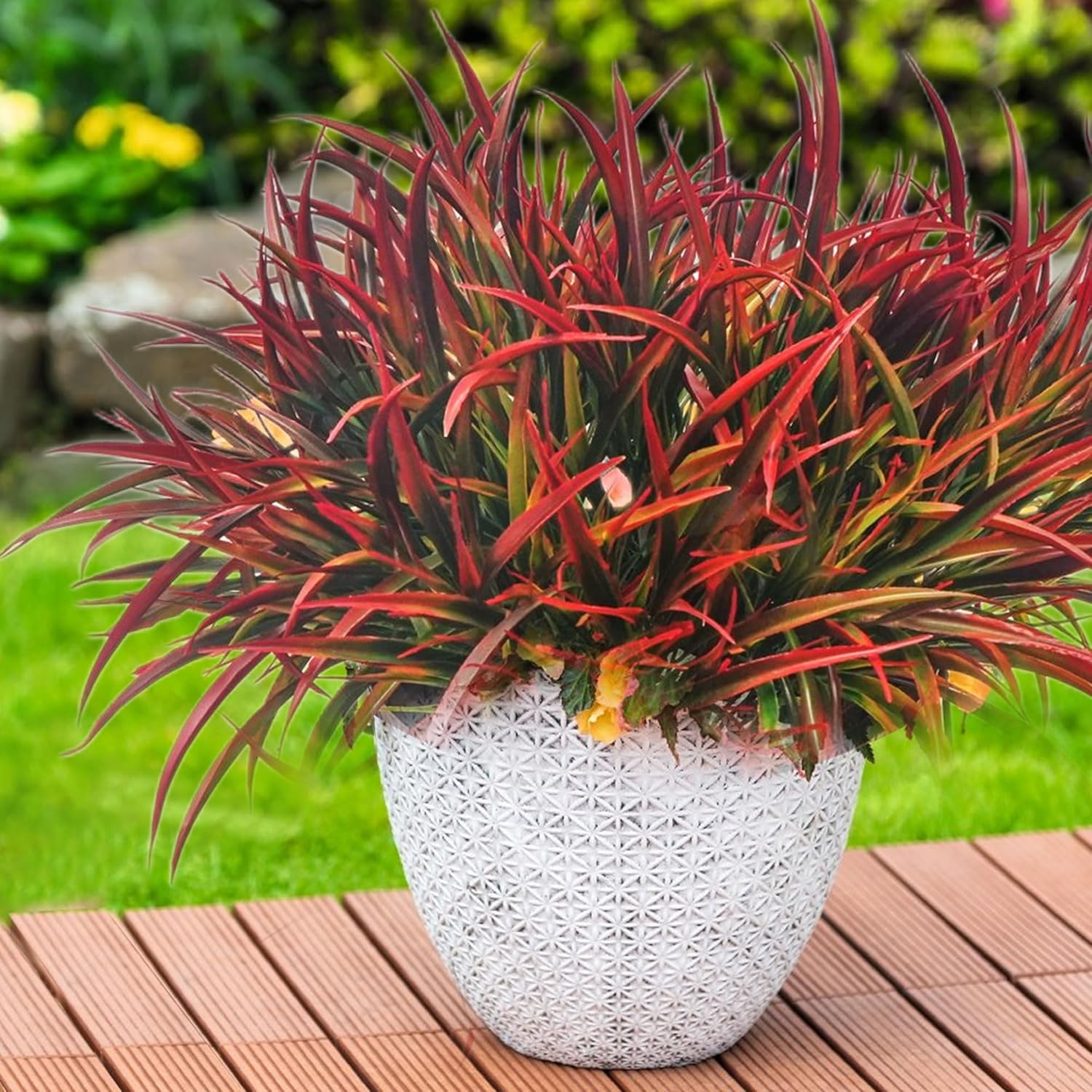 12 Bundles Artificial Fall Plants for Outdoor Decor