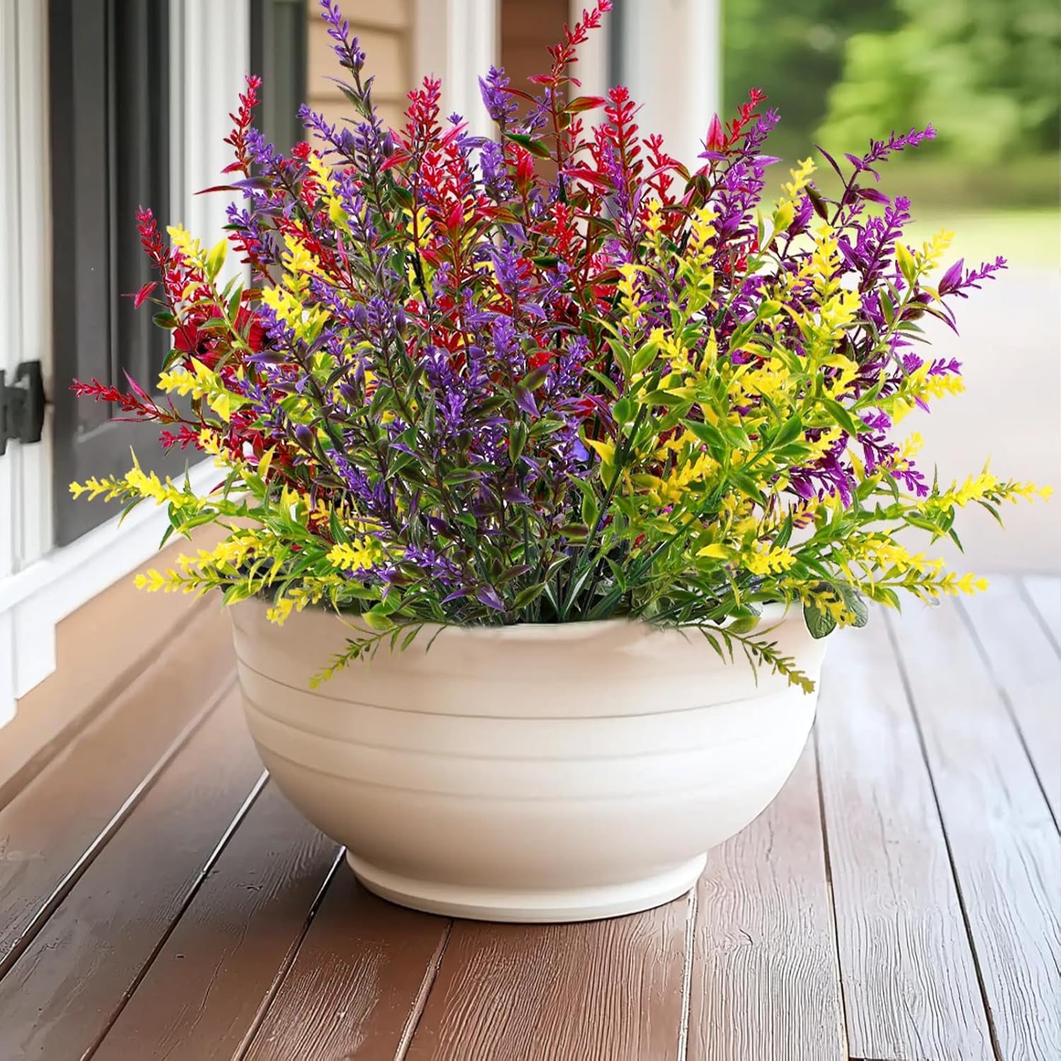 20 Bundles Artificial Lavender Flowers for Outdoor Summer Decor