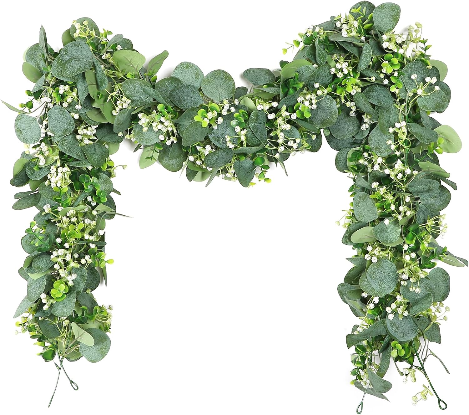 SOMYTING Eucalyptus Garland 2 Pack 59FT Artificial Decor