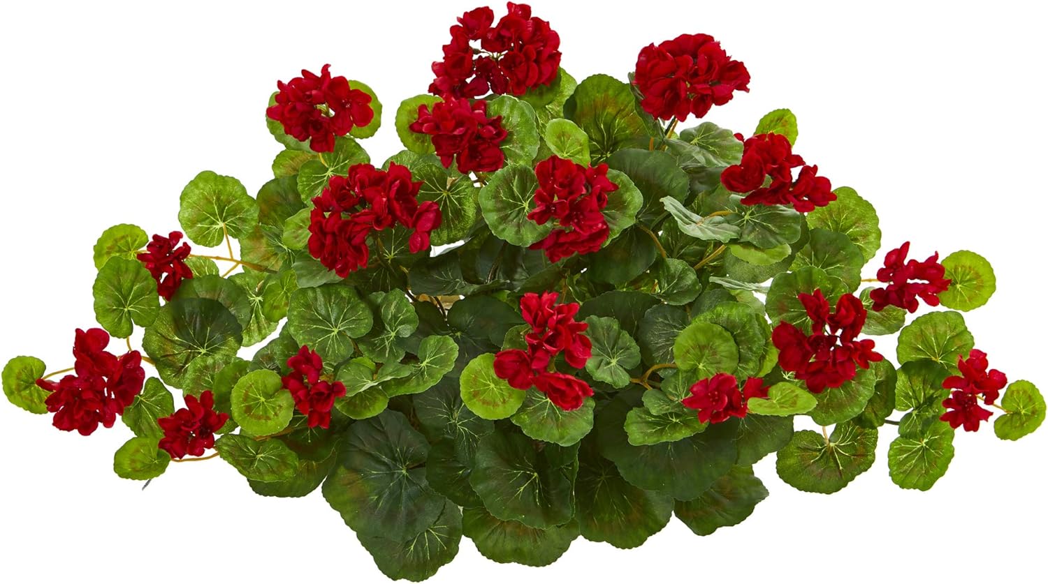 Nearly Natural 24in Geranium Artificial Ledge Plant