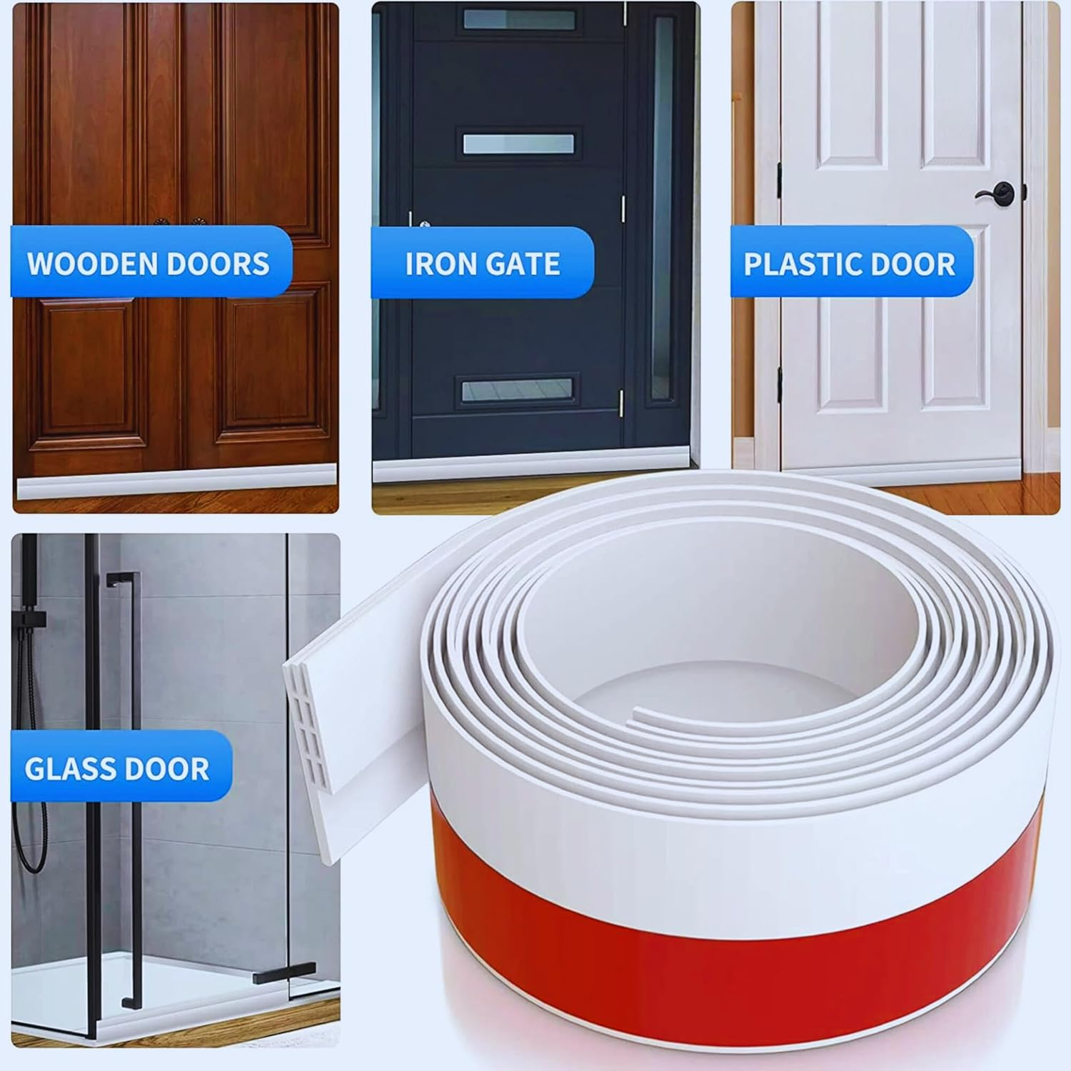 Generic Door Draft Stopper for Energy Efficiency and Noise Reduction