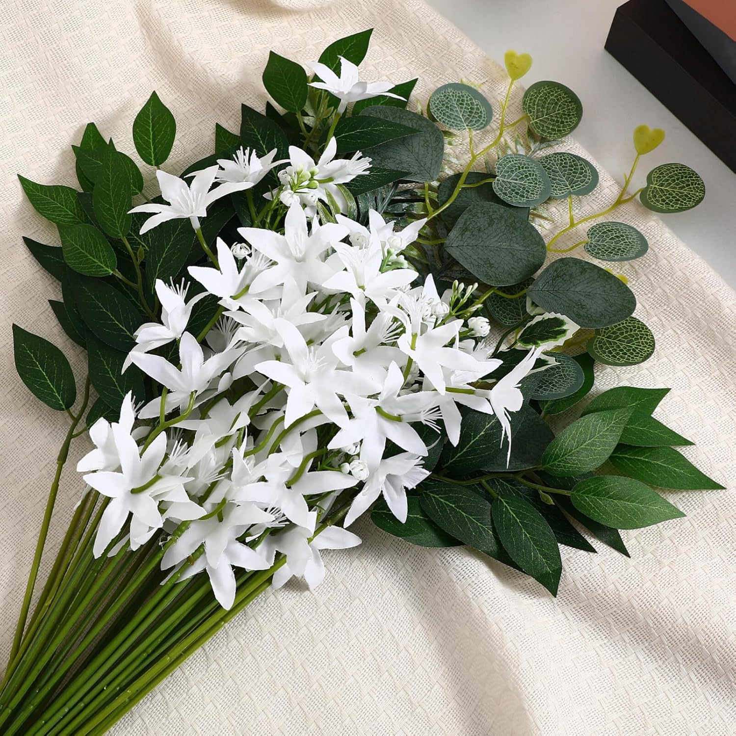 Kichvoe Artificial Greenery Stems Box Set 60pcs 6 Types