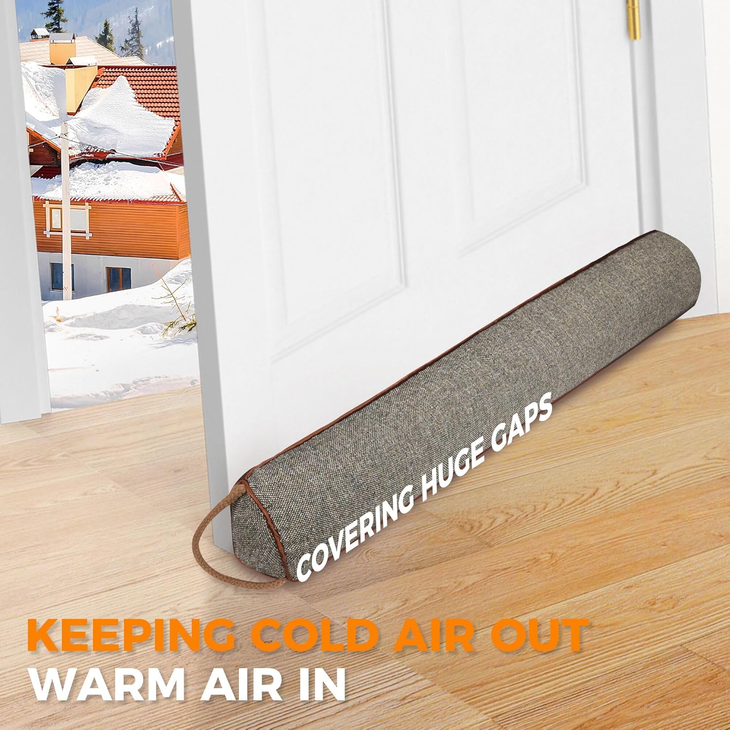 TORRAMI Under Door Draft Stoppers 36 Inch Heavy Duty Brown