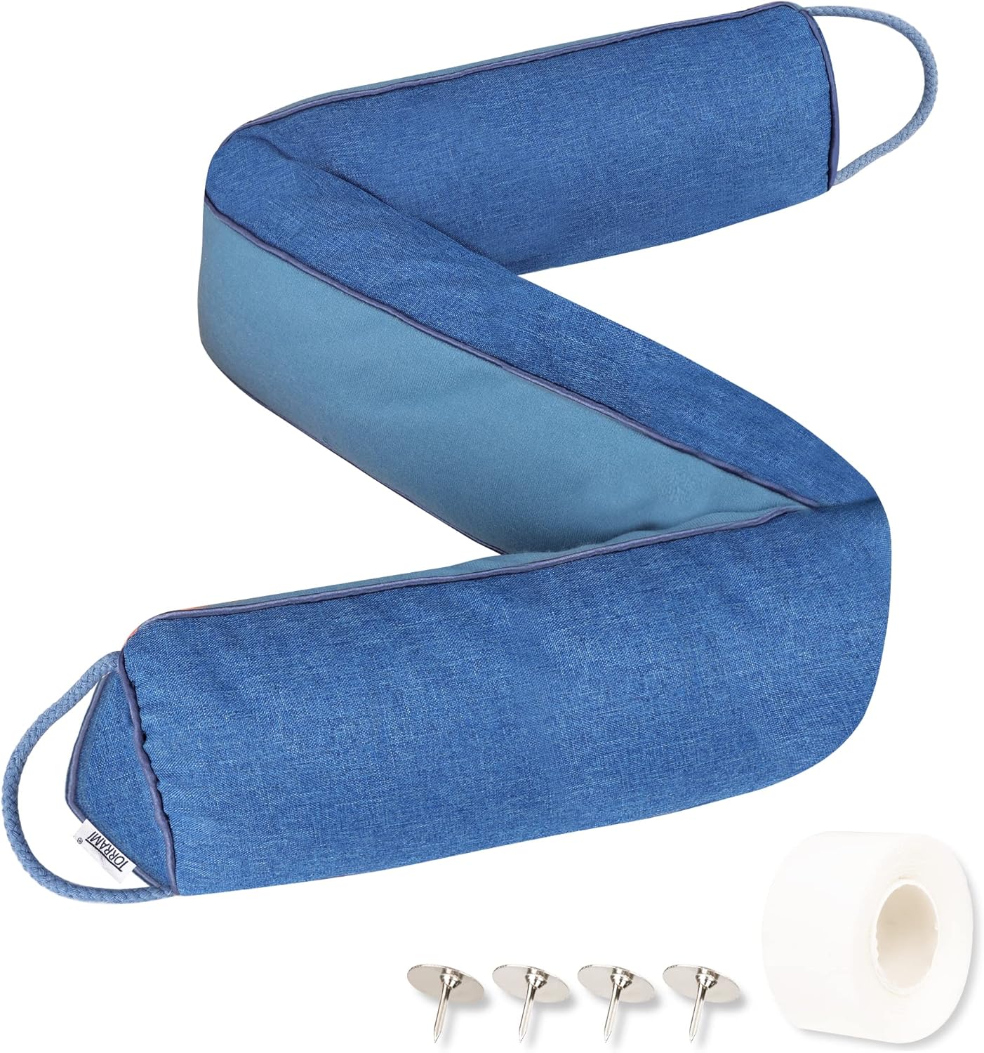 TORRAMI 32 Inch Door Draft Stopper Blue Triangle