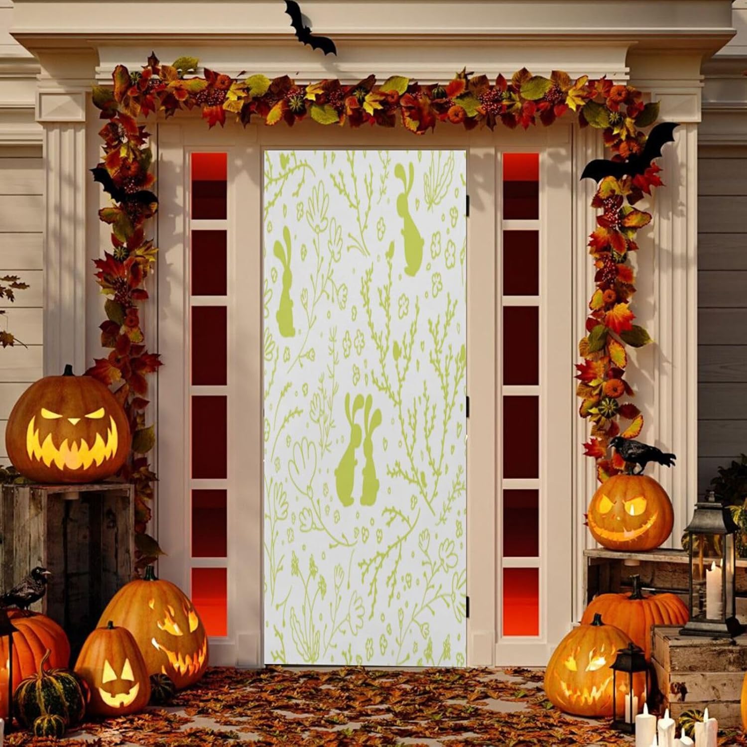 Susiyo Spring Green Rabbit Halloween Door Cover