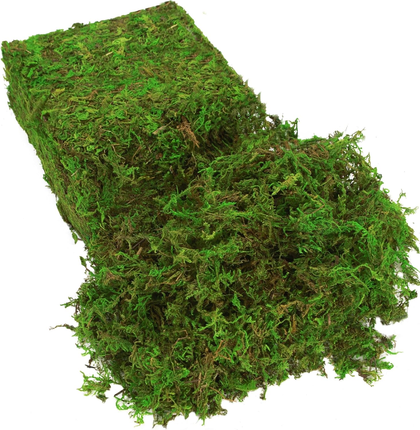 BYHER Artificial Moss for Indoor Plants 16OZ Green Faux Moss