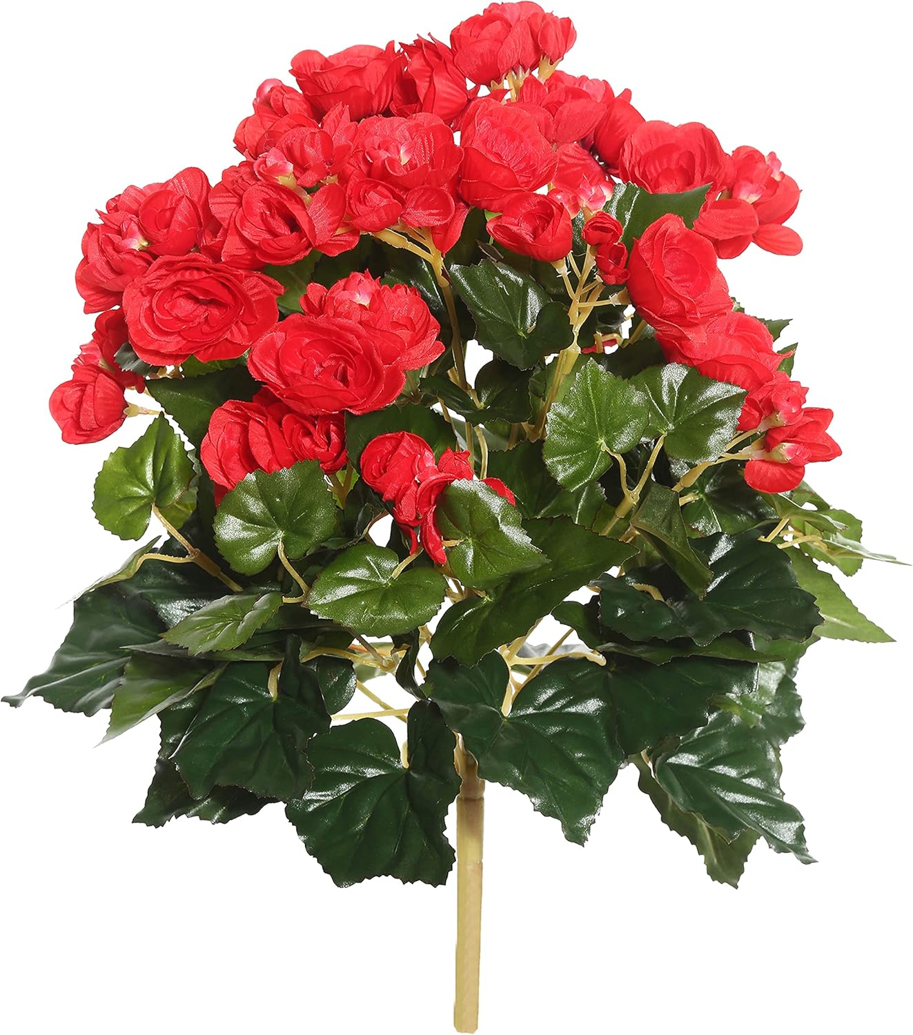 Vickerman Artificial Red Begonia Bush 1525 Inch