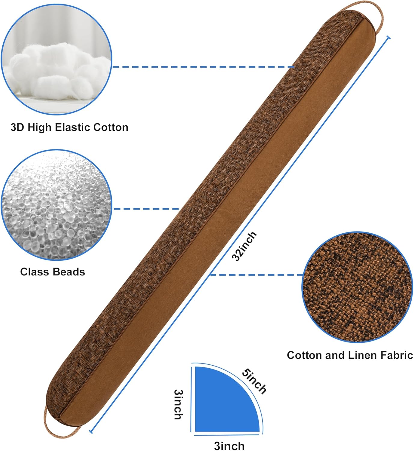 NABOWAN 32 Inch Weighted Draft Stopper