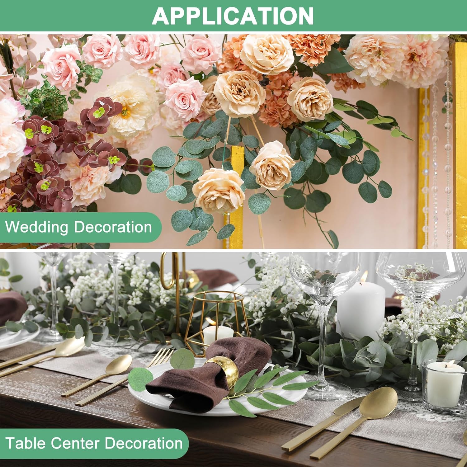 100-Pack Artificial Willow Leaves for Decor and Arrangements