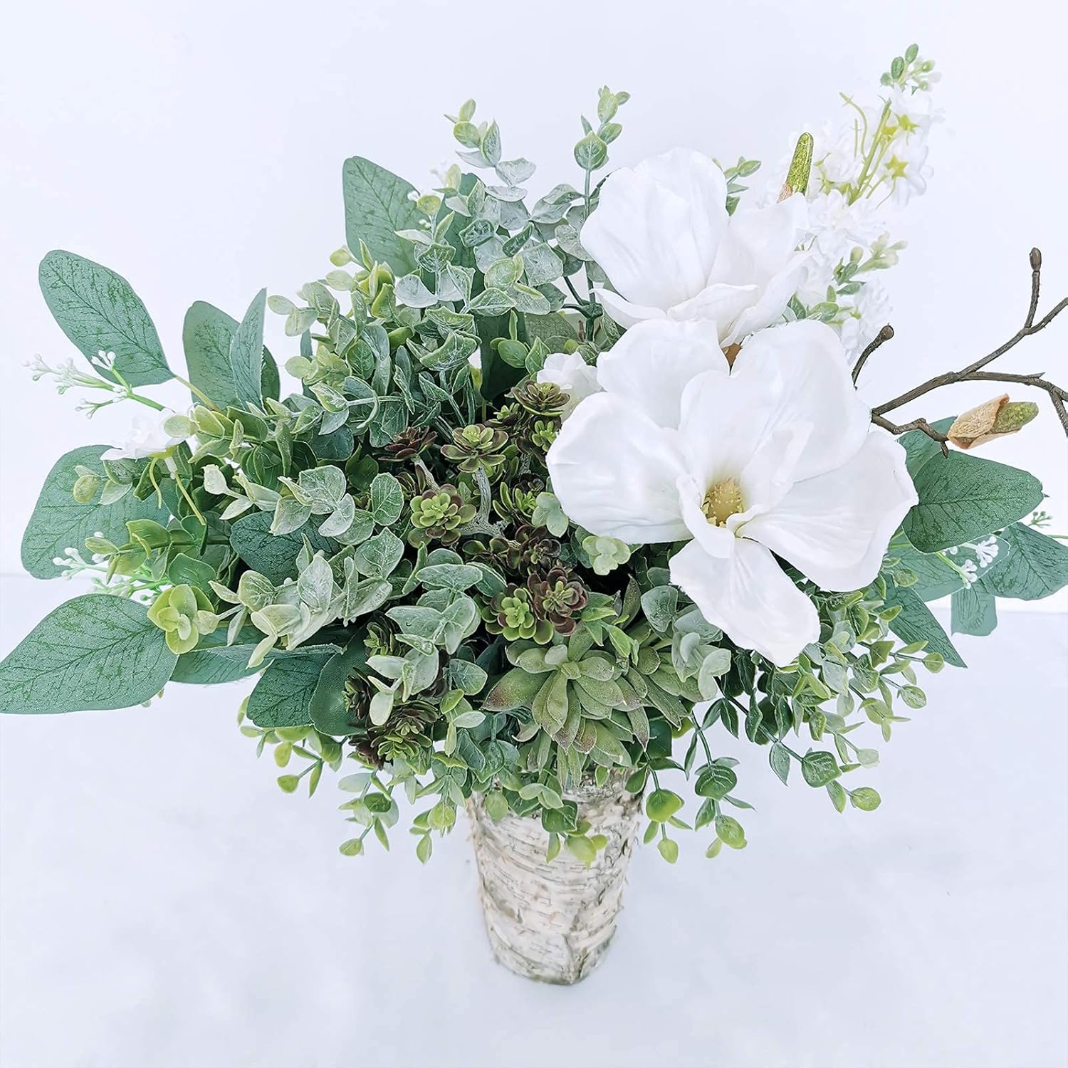 Winlyn 33 Pcs Artificial Eucalyptus Stem Greenery