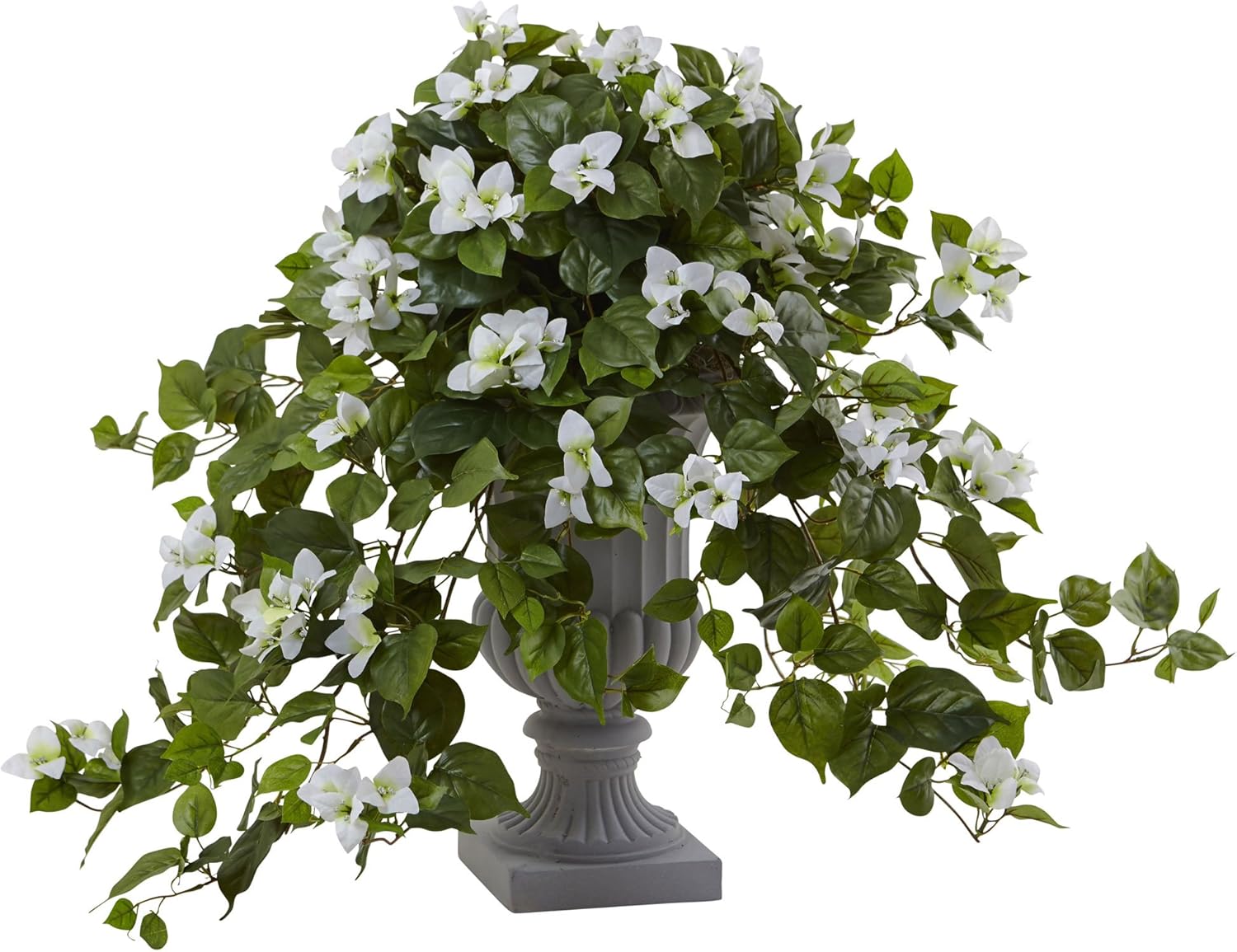 Nearly Natural 27 Inch Bougainvillea Silk Plant with Decorative Urn