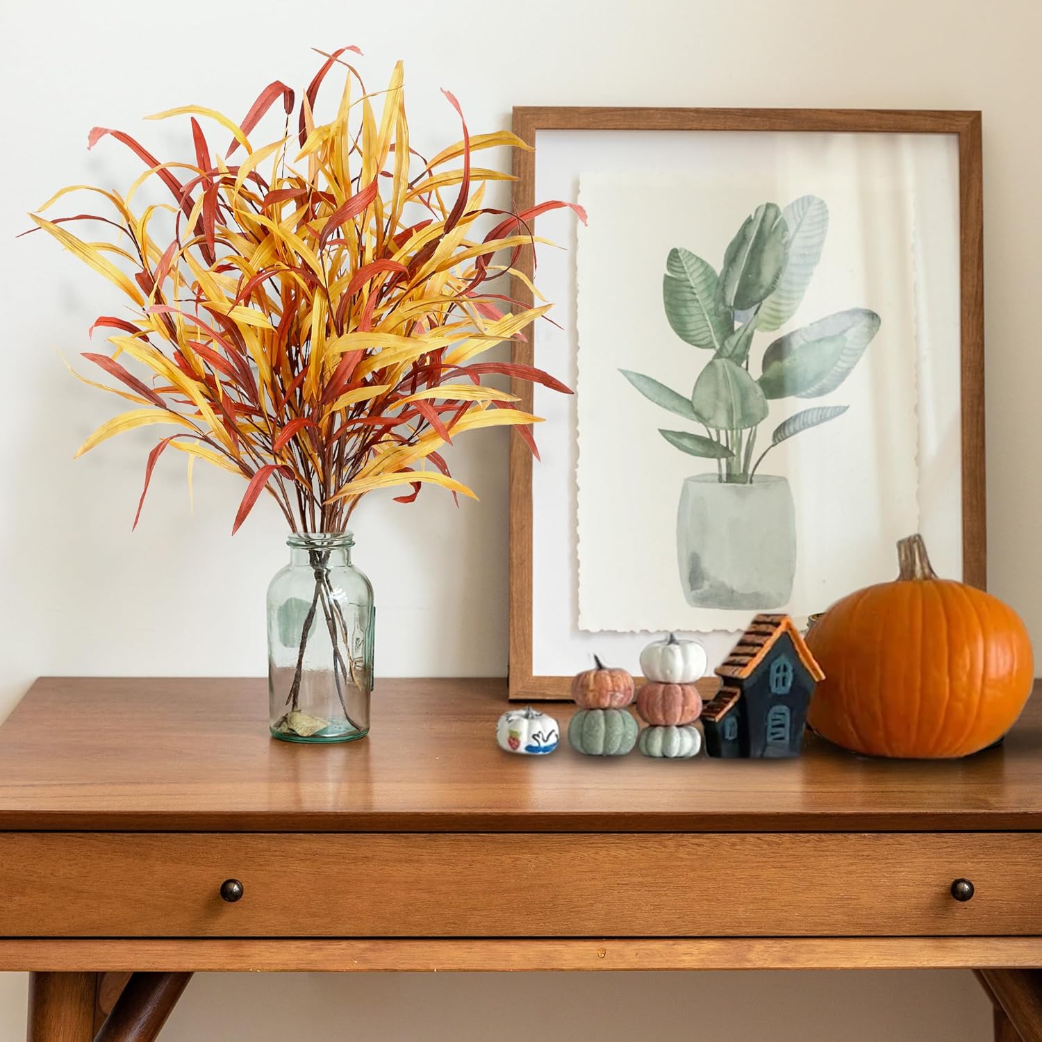 Sggvecsy 6Pcs Artificial Fall Greenery Stem for Home Autumn Decor Centerpieces