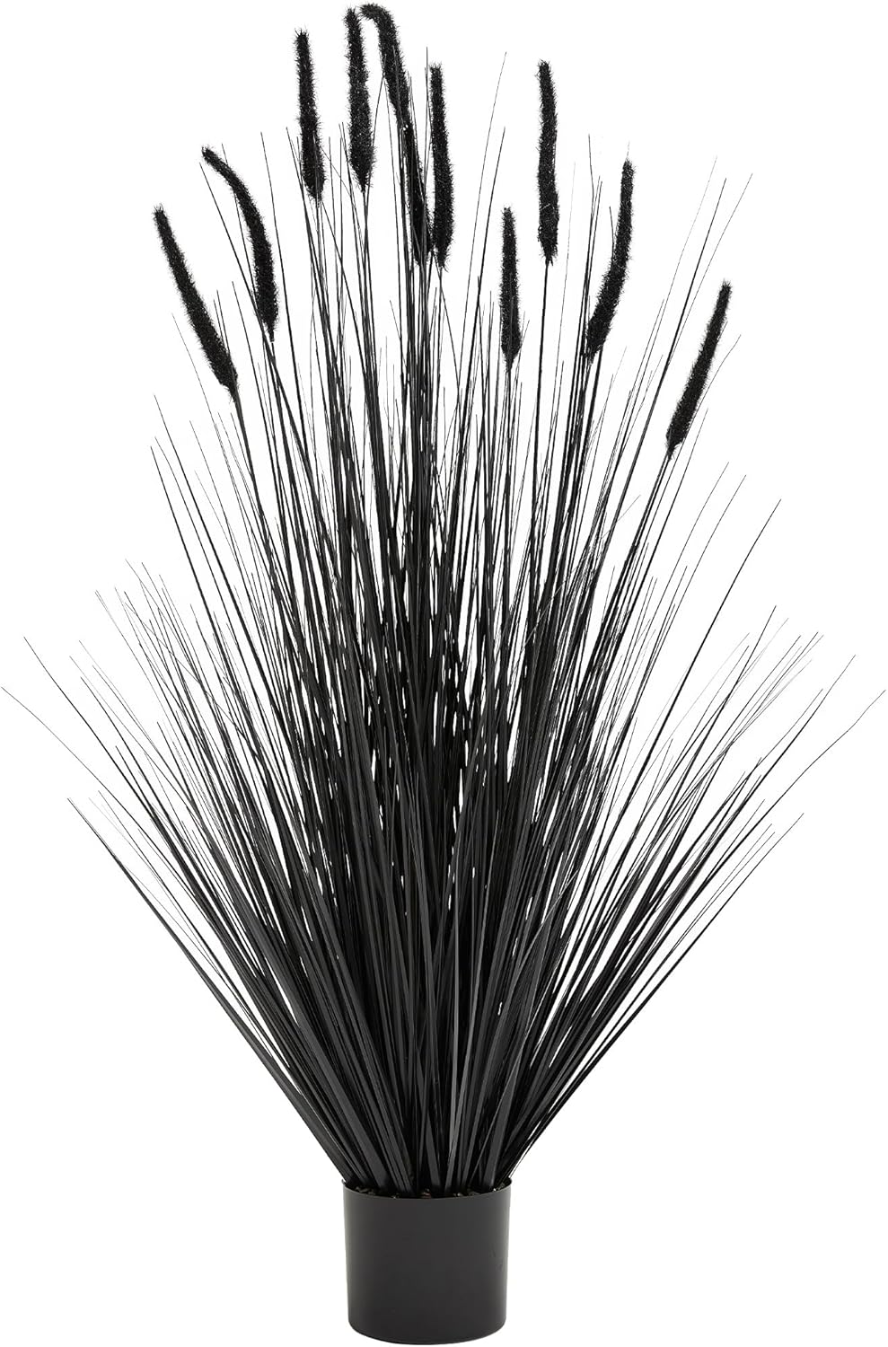 KOL Artificial 5ft Horsetail Reed Grass Plant in Black