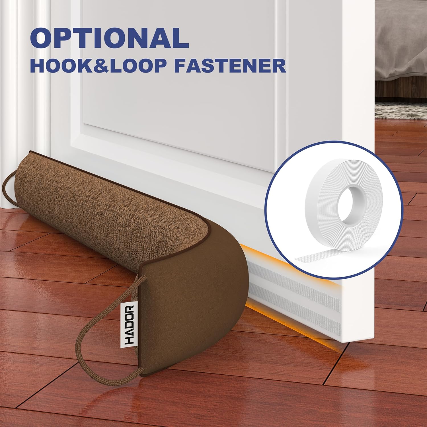HADOR Door Draft Stopper 36 Inch Brown