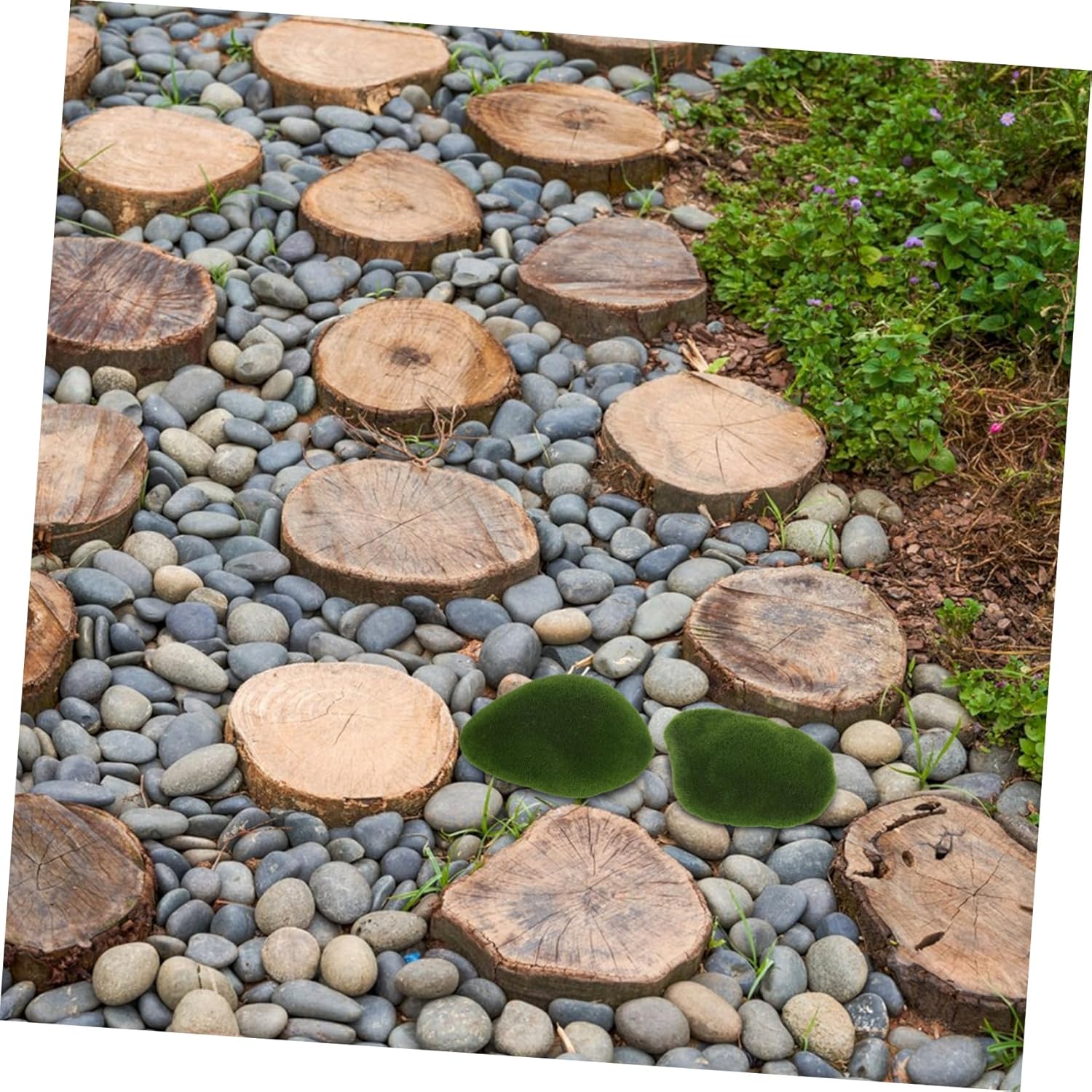 6pcs Artificial Moss Balls for Indoor Outdoor Decor