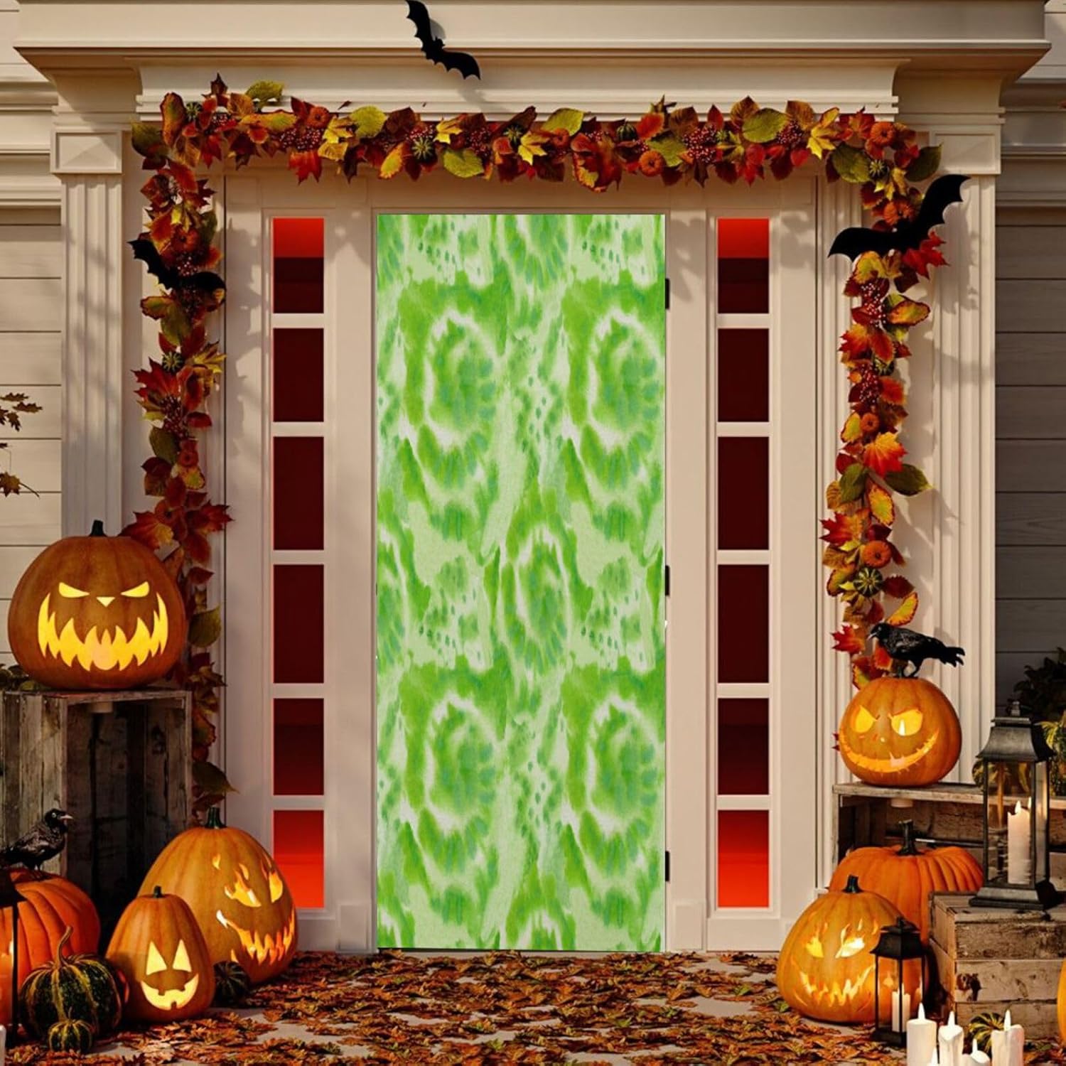 Susiyo Green Color Dye Halloween Door Cover