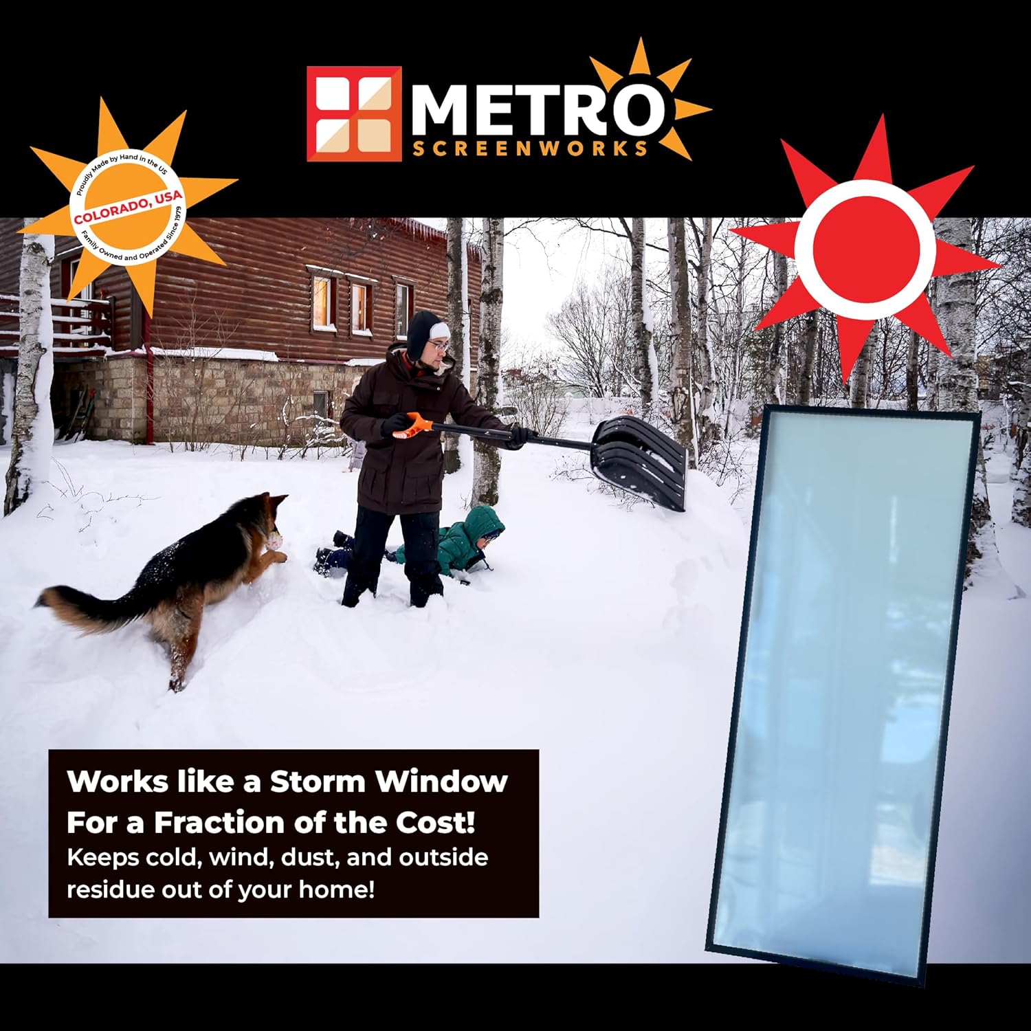 Metro Screenworks Custom Vinyl Draft Blocker for Windows