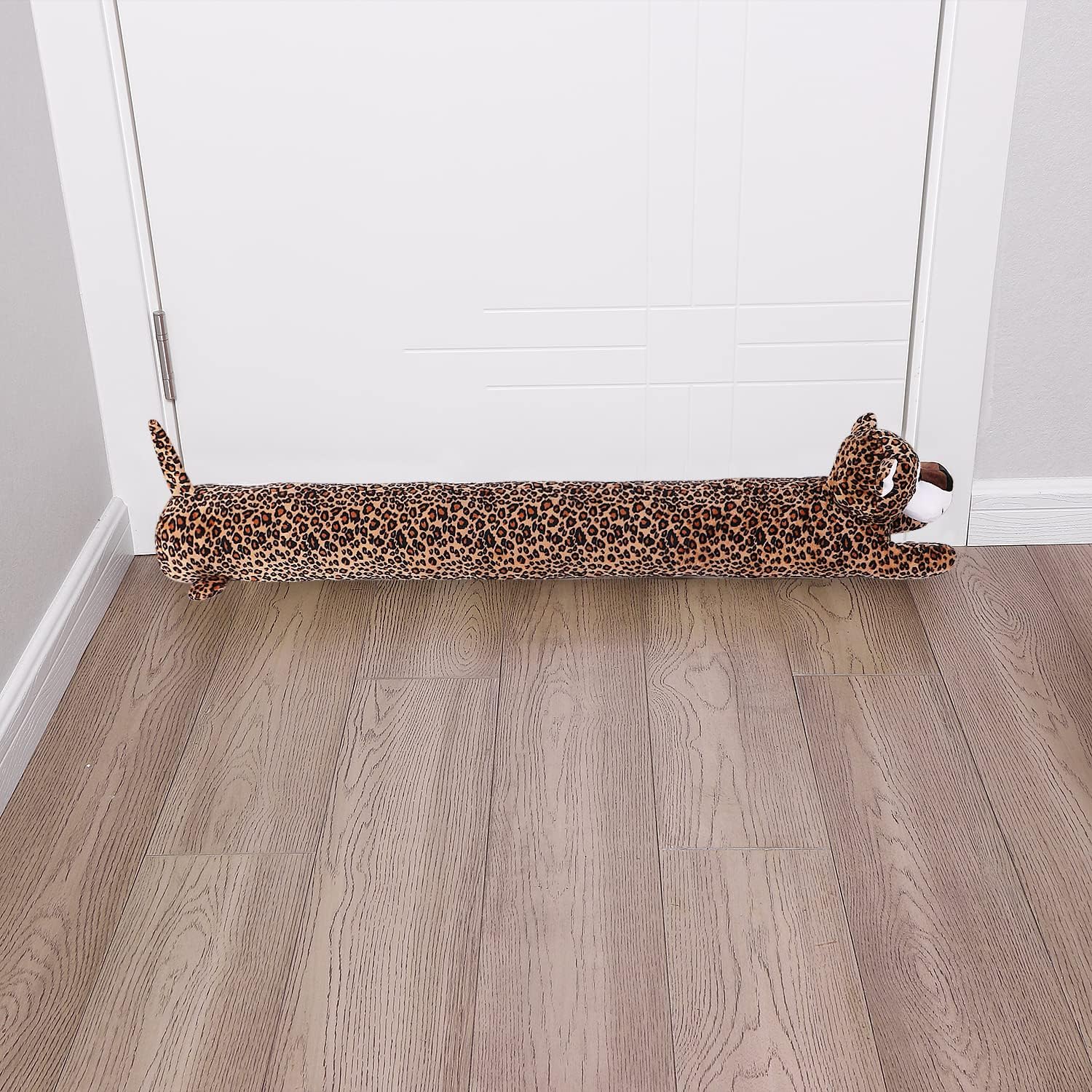 36 Inch Heavy Duty Draft Stopper with Leopard Pattern