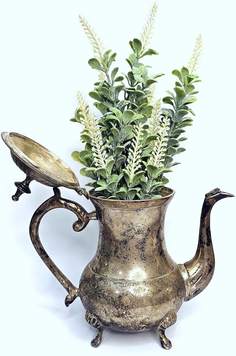 Hanging White Boxwood Greenery Swag for Home Decor