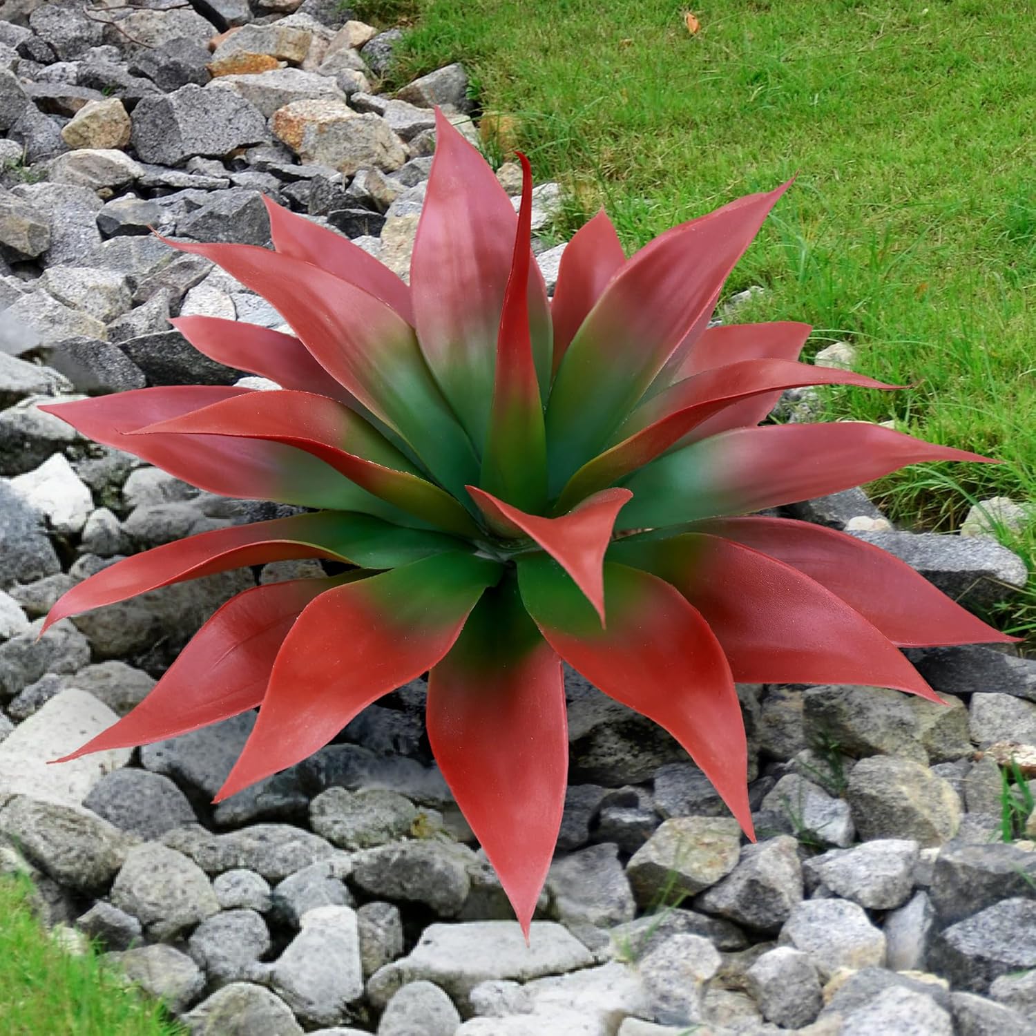 Artificial Agave Plant 18In 2Pack for Home and Outdoor Decoration