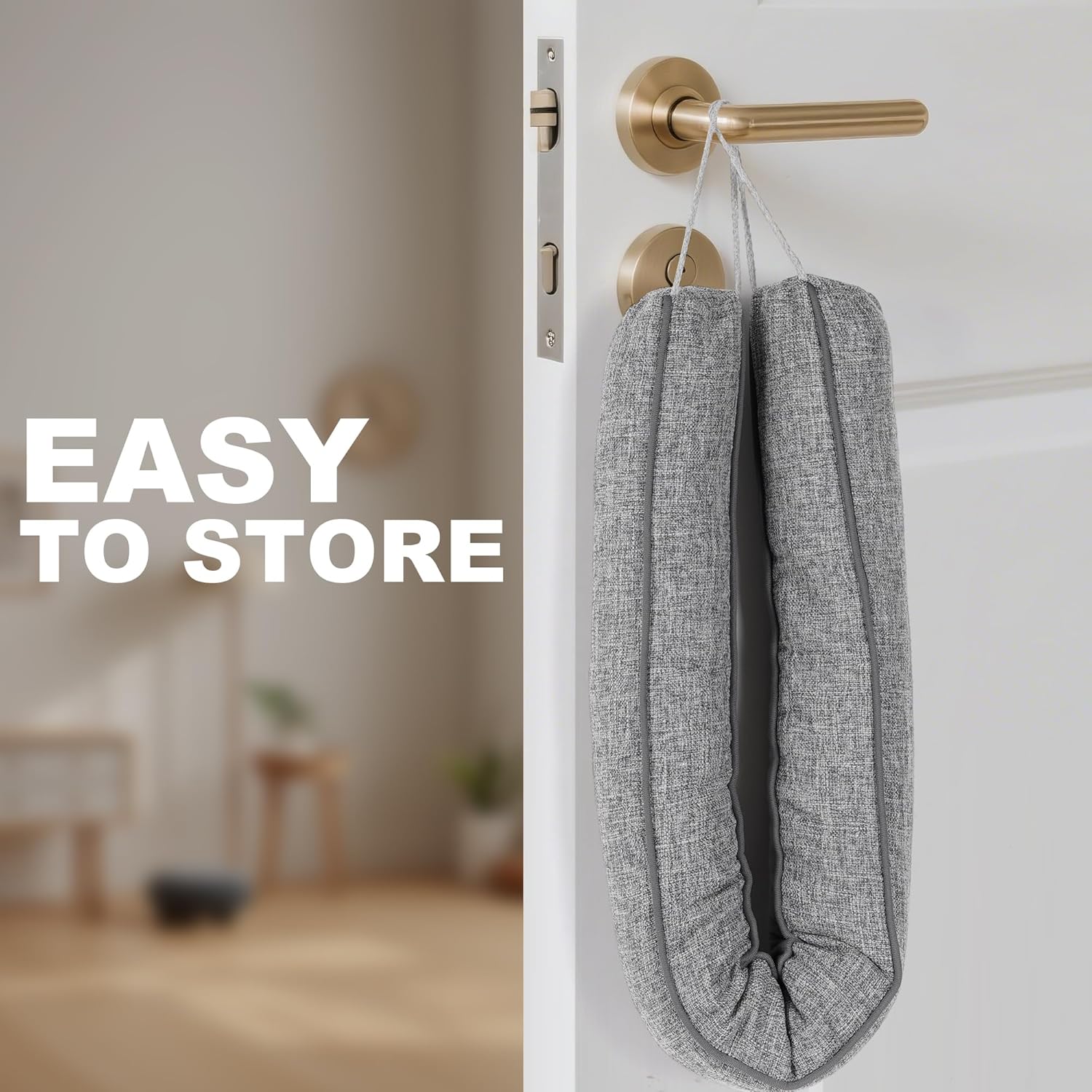 UUYUUY Grey Triangular Draft Stopper for Door and Window