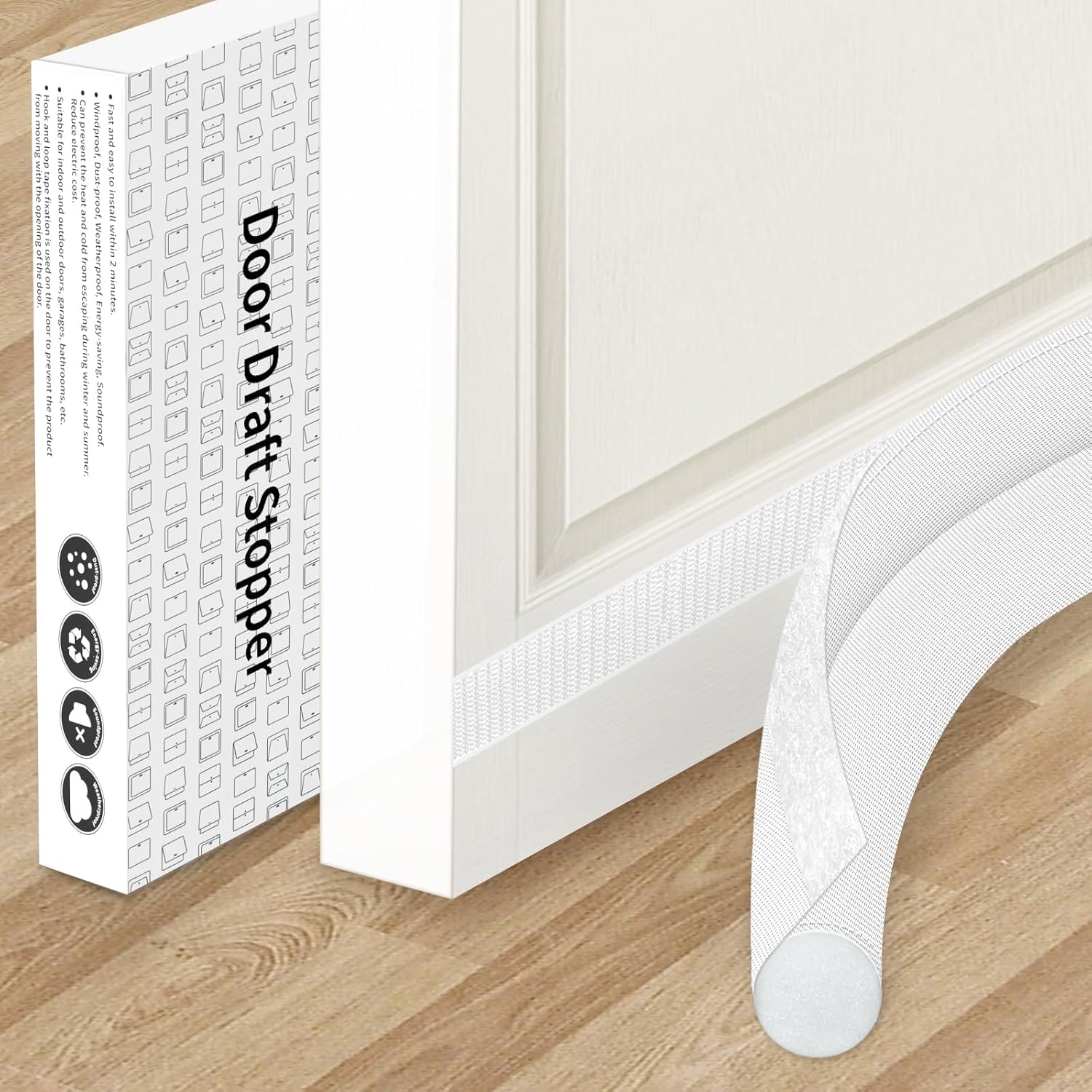 KRUI Door Draft Stopper 36 Inches White