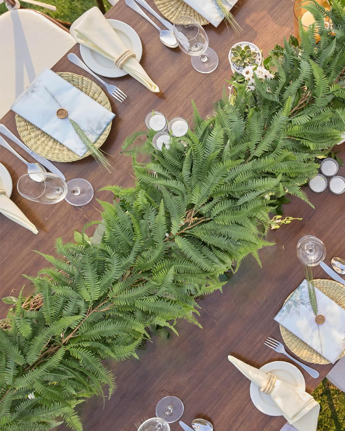 Briful 5ft Artificial Boston Fern Garland for Home Decor