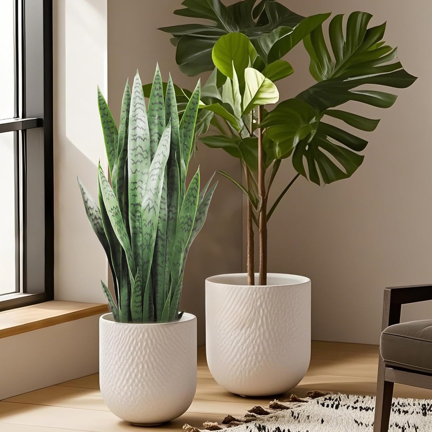 KOL 3FT Artificial Snake Plant Fake Sansevieria