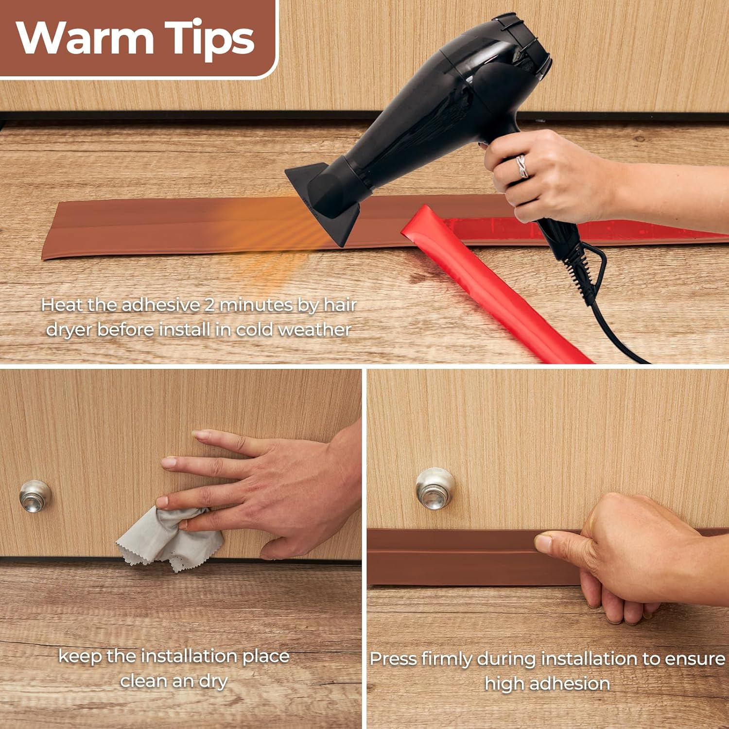 Ohuhu Under Door Draft Stopper Seal Strip 394 In x 335 In