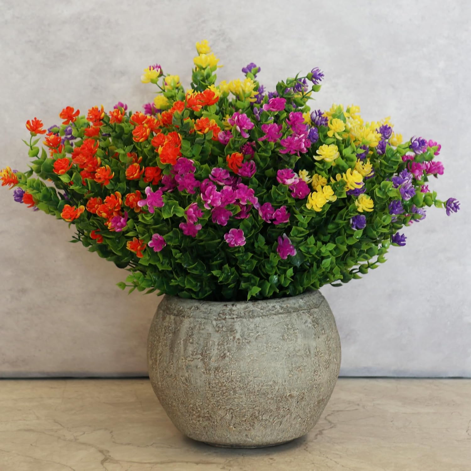 16 Bundles Artificial Flowers for Outdoor Indoor Decor