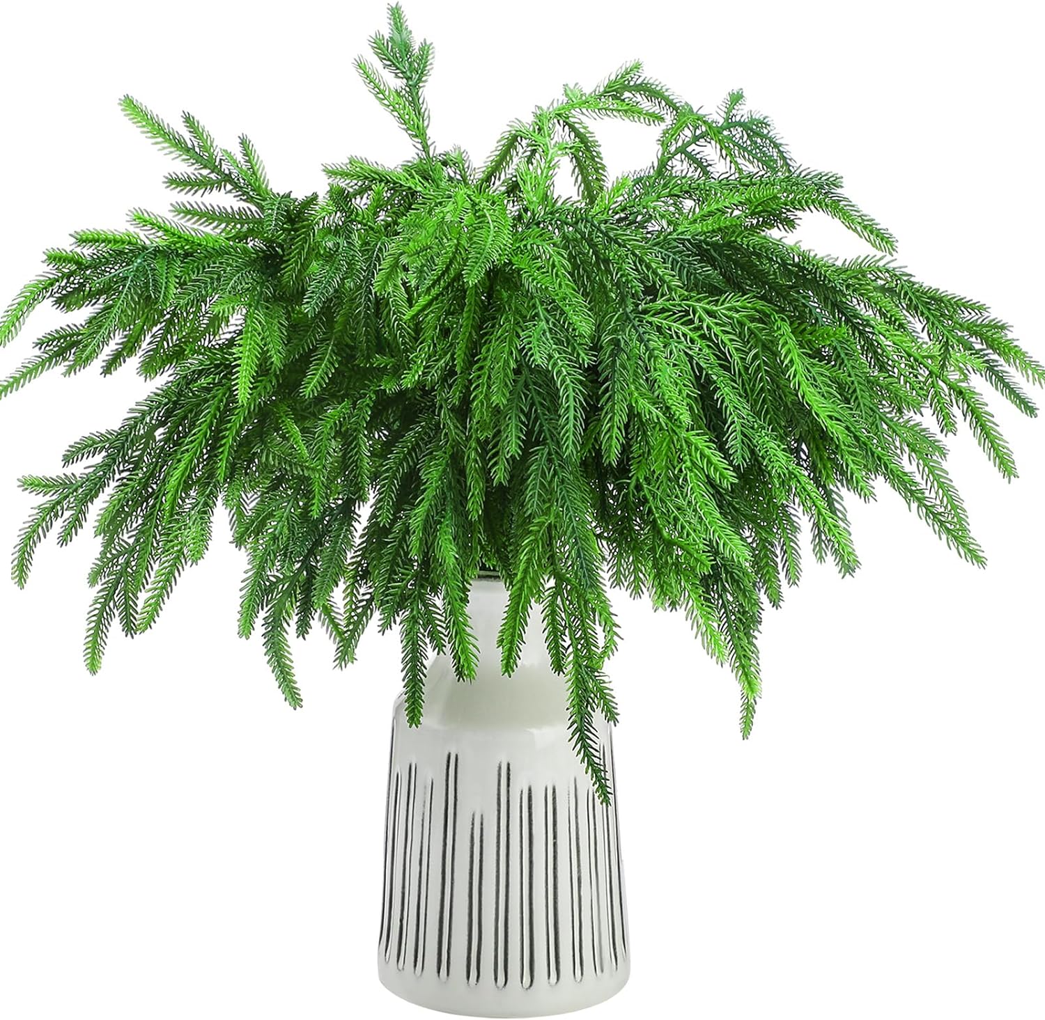 Jutom 80 Pcs Artificial Norfolk Pine Branches