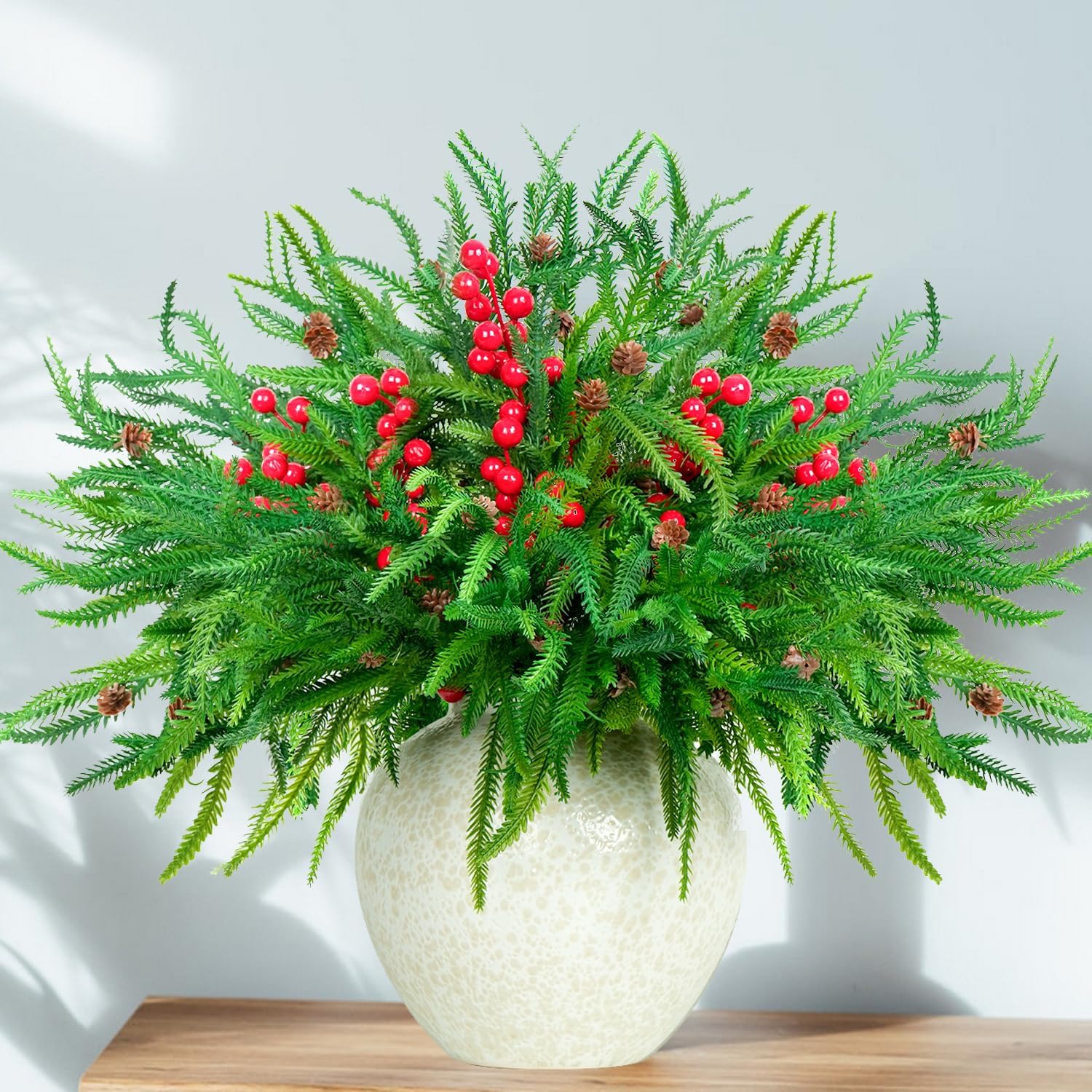 Norfolk Pine Branches 12pcs Artificial Christmas Garland