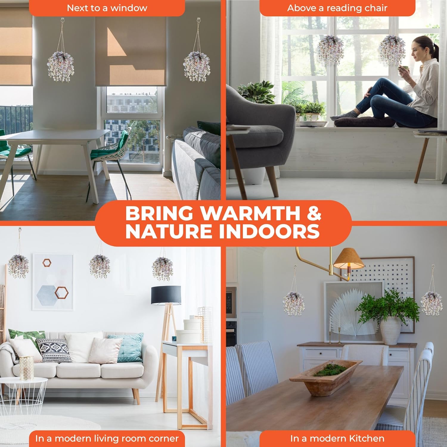 Faux Hanging Plant with Red Clay Pot 16 Inch Artificial Leaves for Indoor Decor