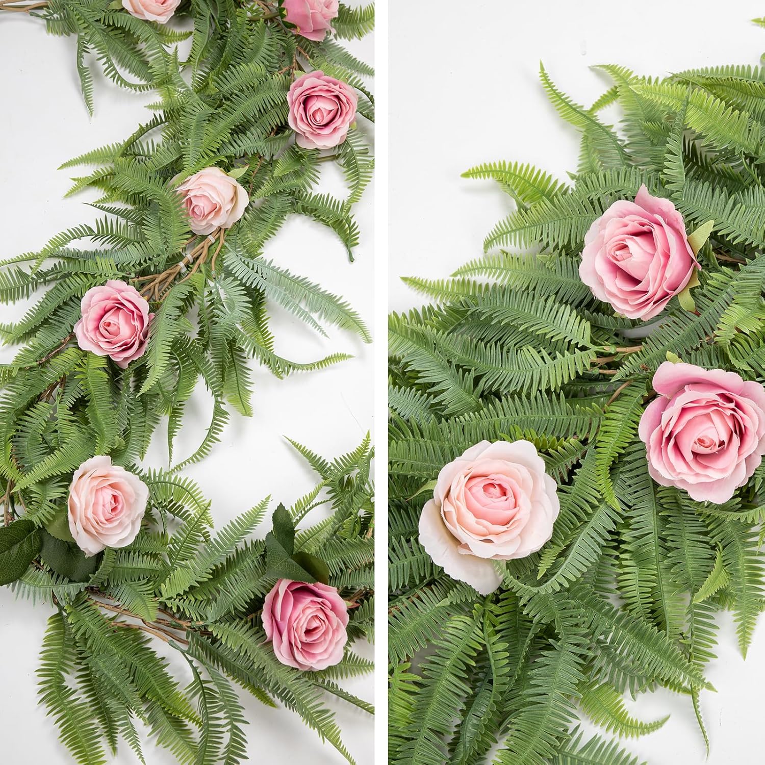 Briful 5ft Artificial Boston Fern Garland for Home Decor