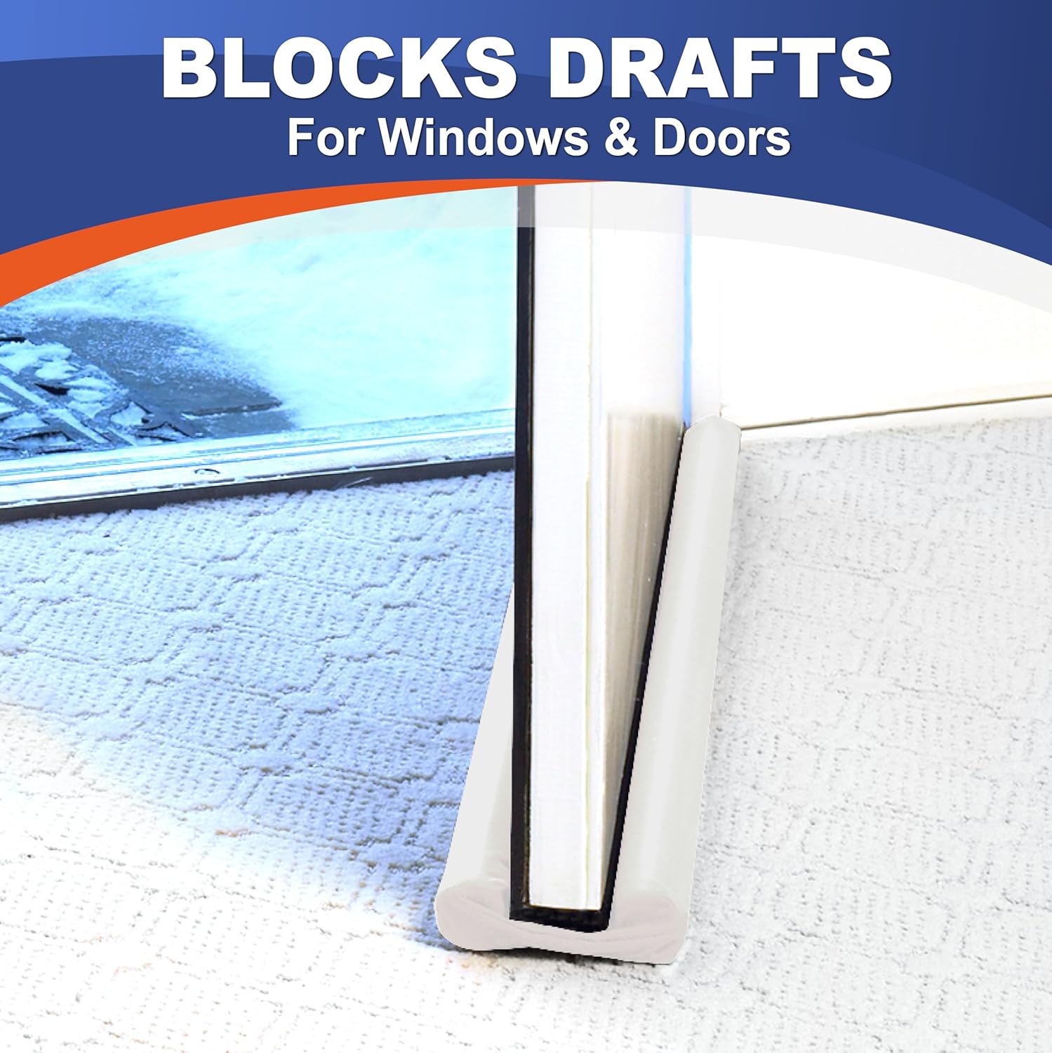 Twin Draft Guard Hug N Fit Dual Draft Stopper