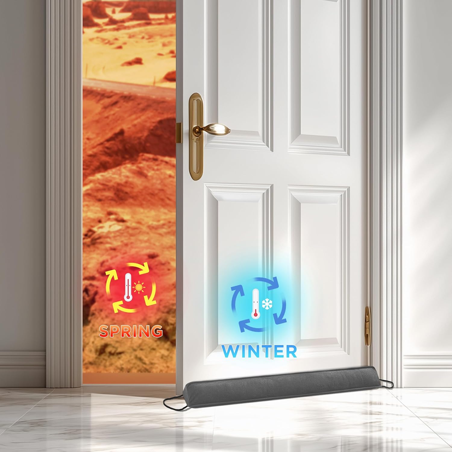 Sunolga 2 Pack 48 Inch Weighted Door Draft Stopper