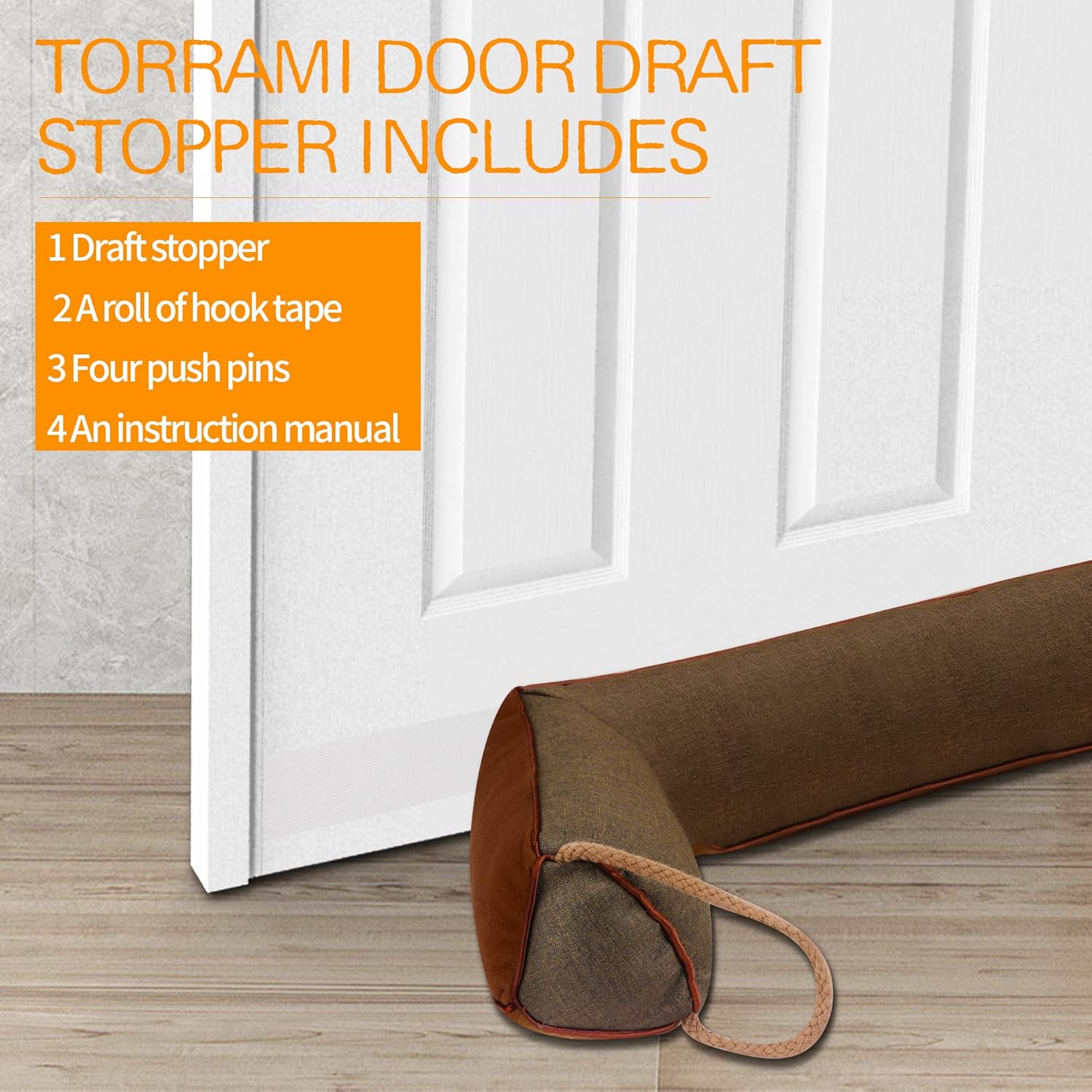 TORRAMI 36 Inch Door Draft Stopper Heavy Duty Insulation