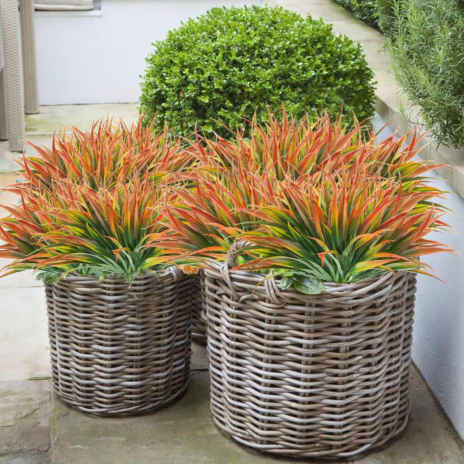 Artificial Grass Set 24 Pcs UV Resistant Outdoor Decor
