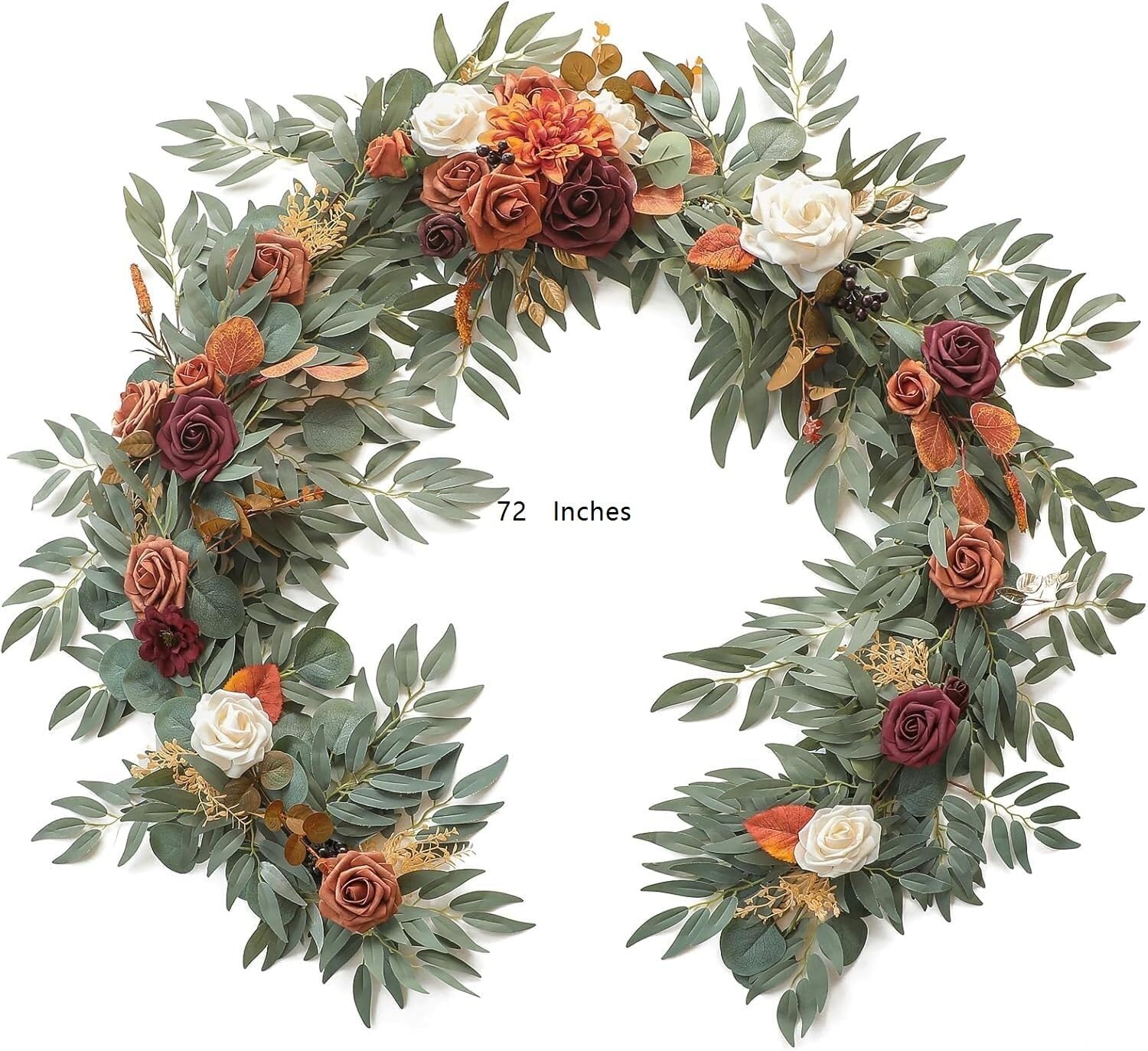 Exotic Dried Flower Bouquet Eucalyptus Garland with Floral Greenery