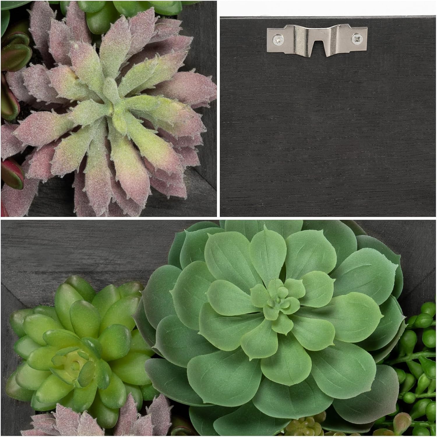 Fake Plants Succulents 3D Artificial Wall Hanging Indoor Decor