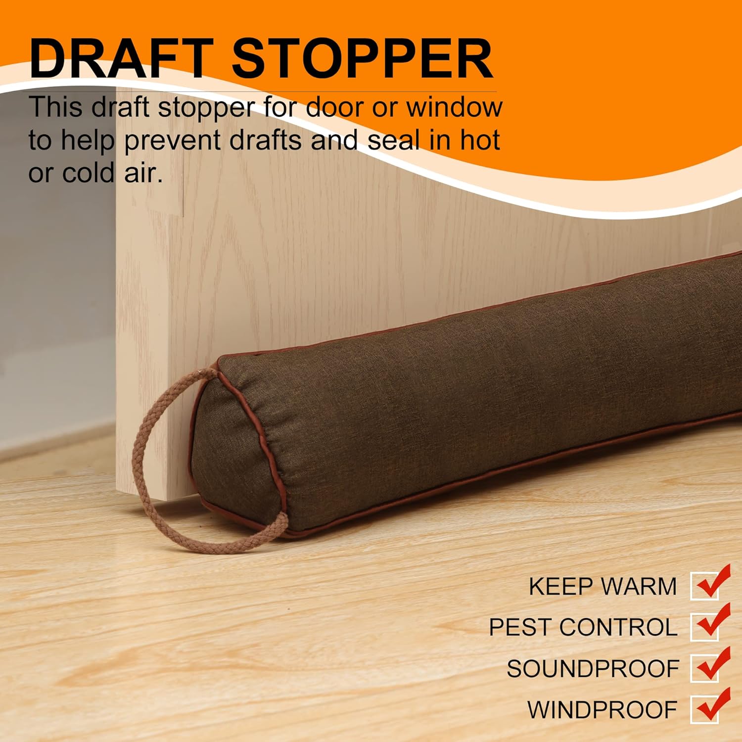 TORRAMI 36 Inch Door Draft Stopper Heavy Duty Insulation
