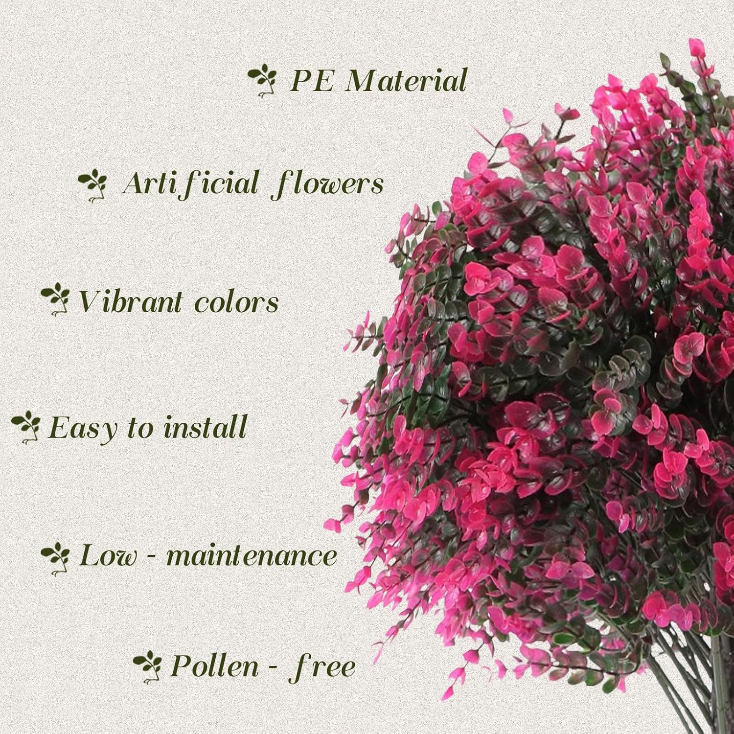 Kusamue Artificial Rose Boxwood Topiary Ball Bush 2pcs 25 Inch