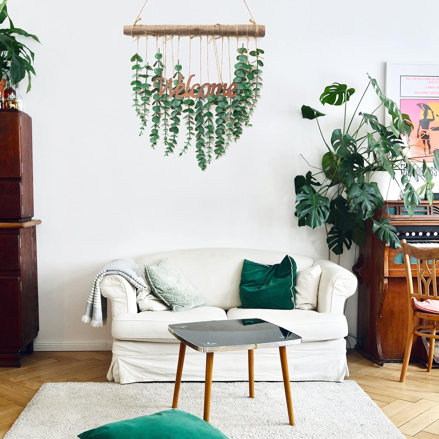 Artificial Eucalyptus Vine Wall Hanging Decor