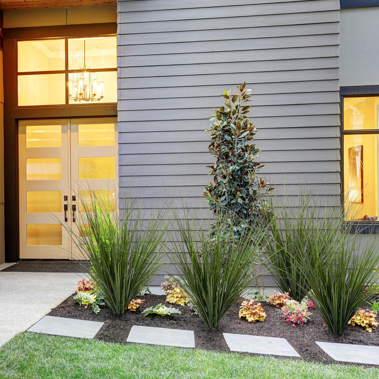 24PCS Artificial Wheat Grass for Indoor Outdoor Decor