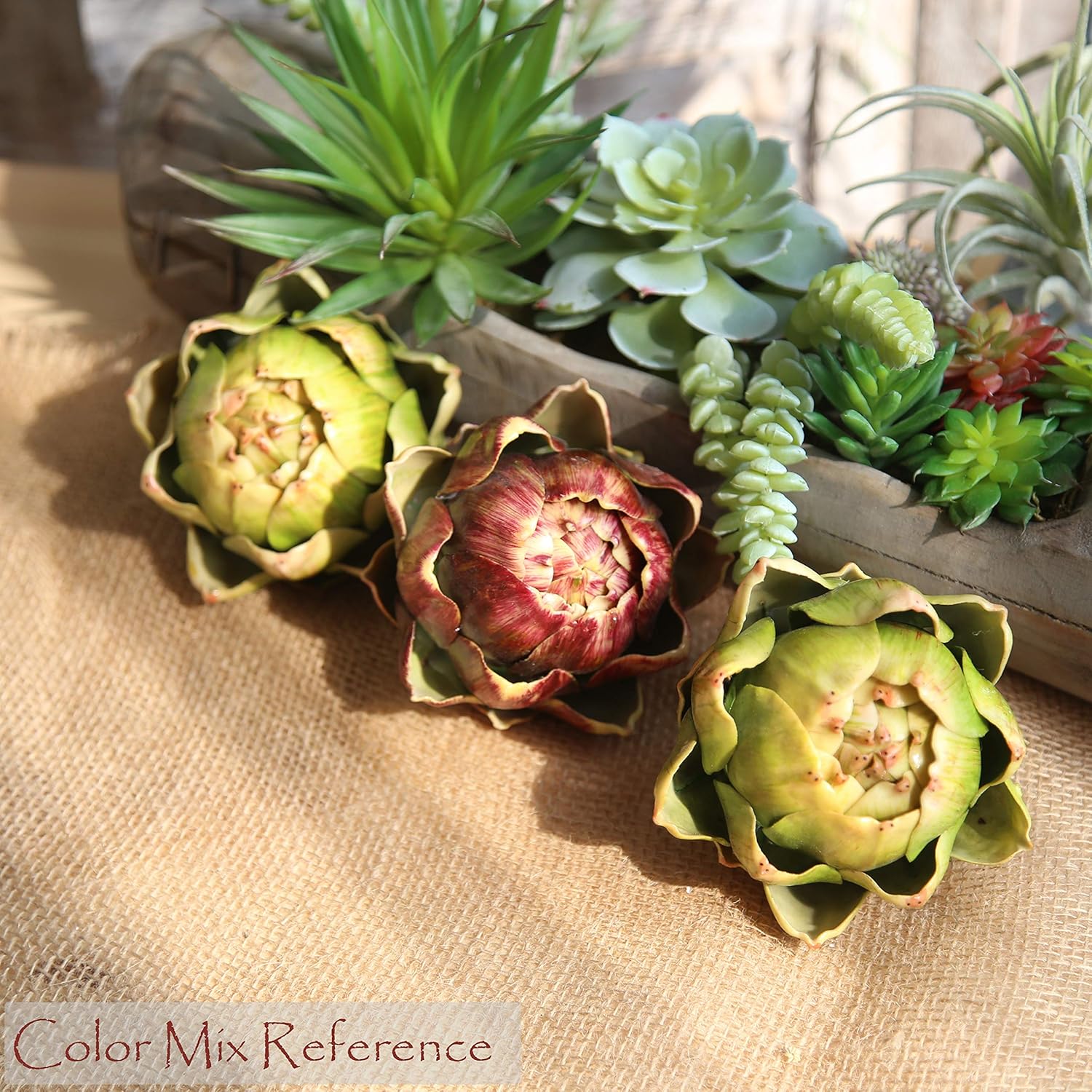 JD Artificial Artichoke Plants for Home Decor