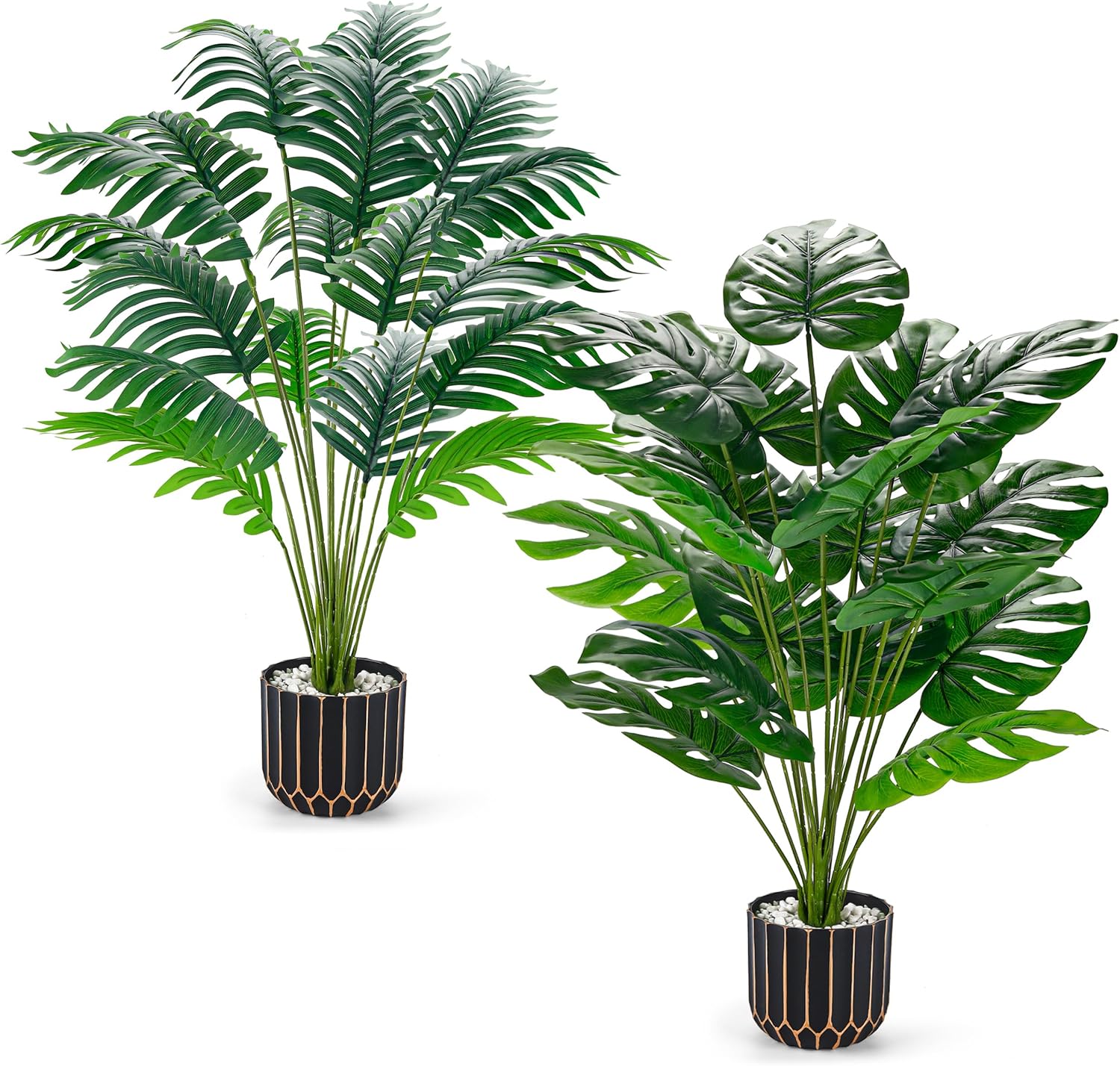 Der Rose 28 Inch Fake Palm Tree Artificial Plants for Home Office Decor