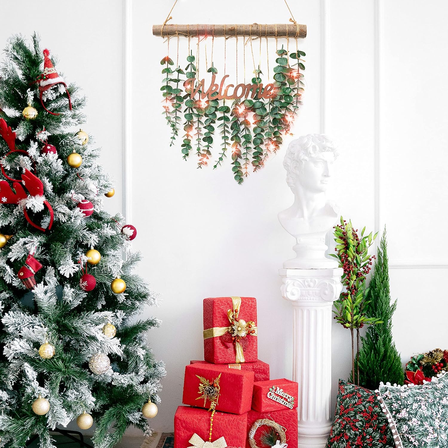 Artificial Eucalyptus Vine Wall Hanging Decor