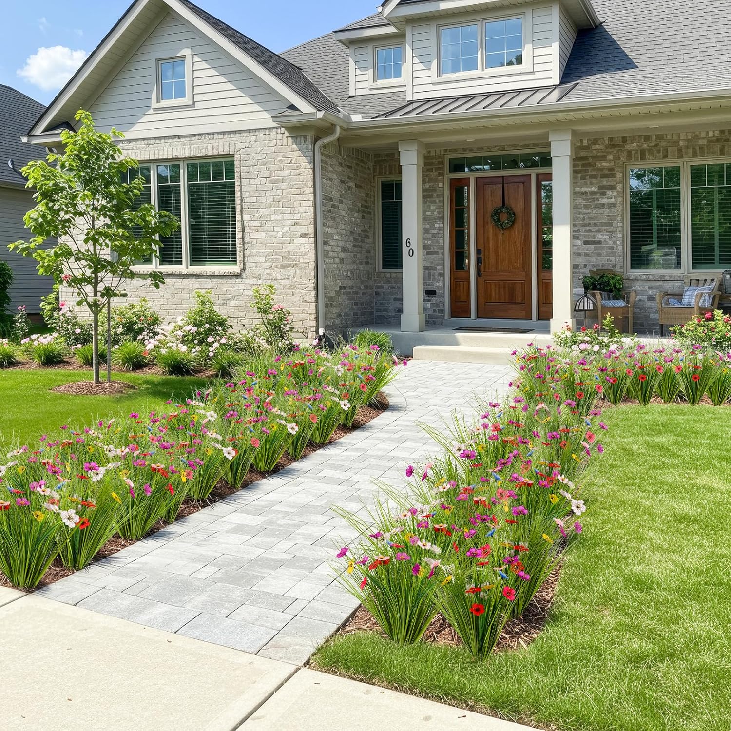 30PCS Artificial Plants for Outdoor and Indoor Decor